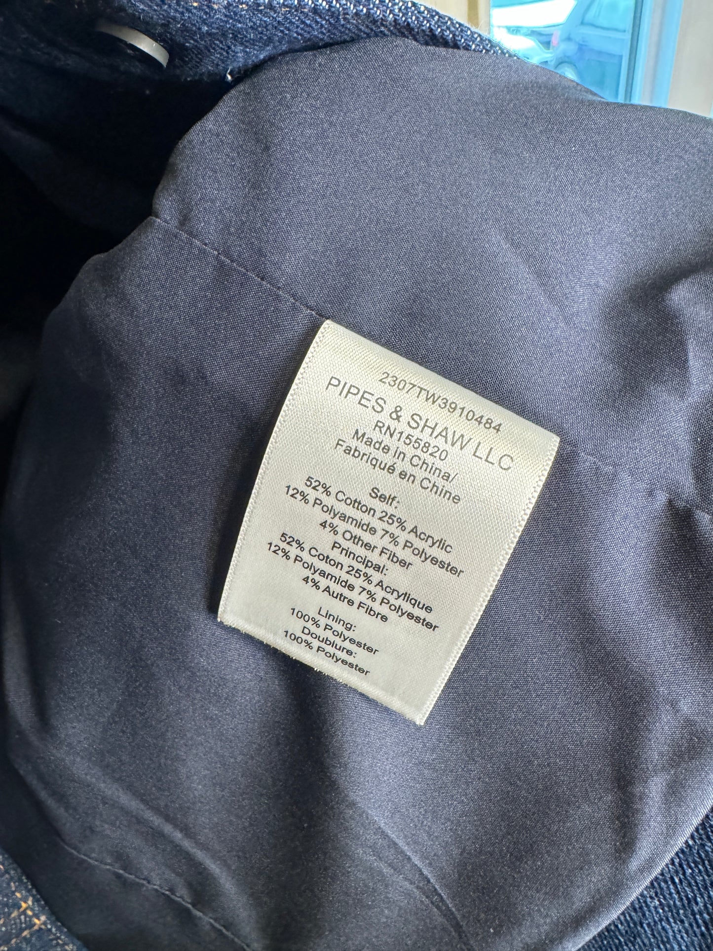 Veronica Beard Santos Denim Tweed Jacket size 6
