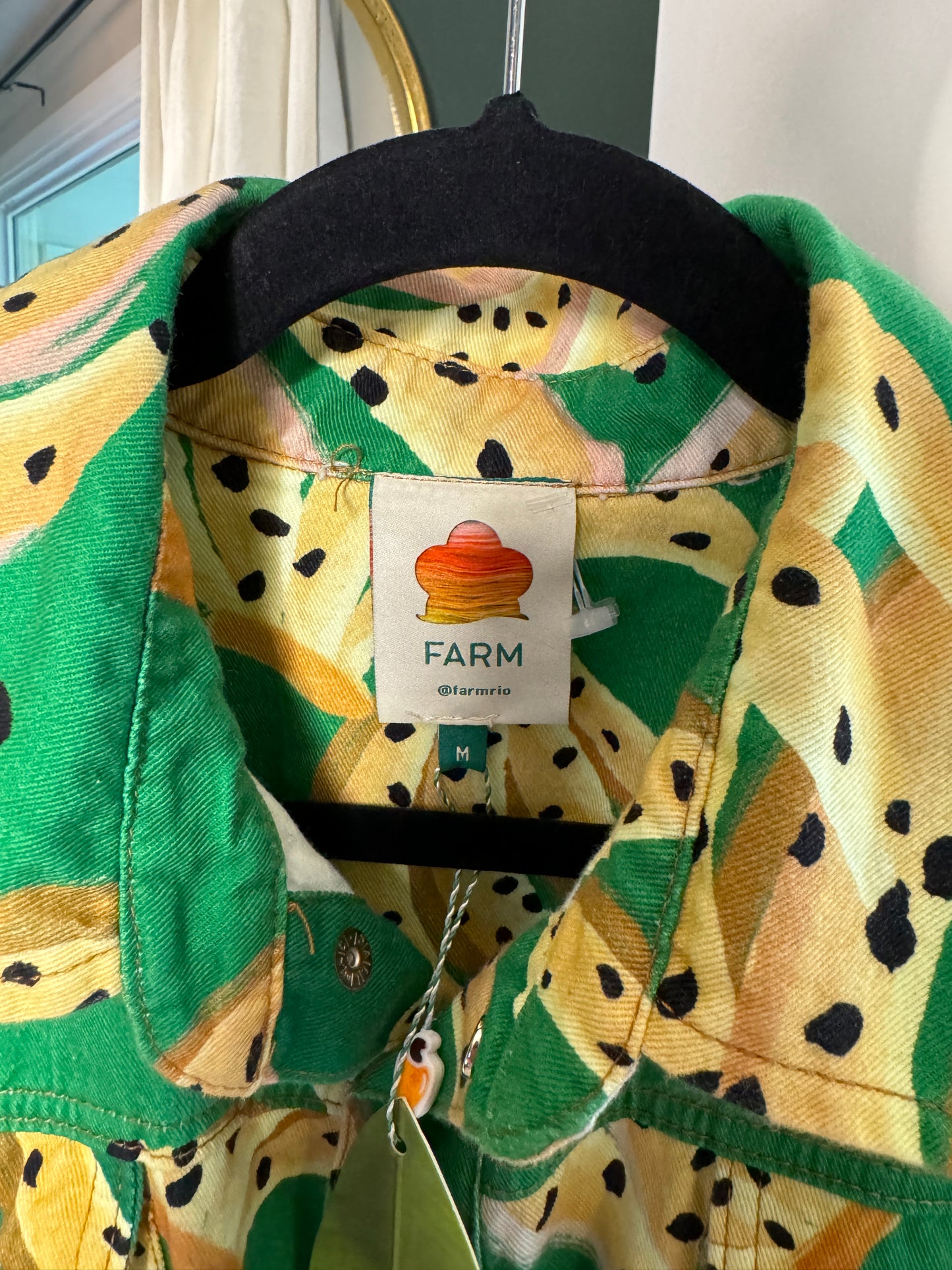 Farm Rio Raining Bananas Romper size M