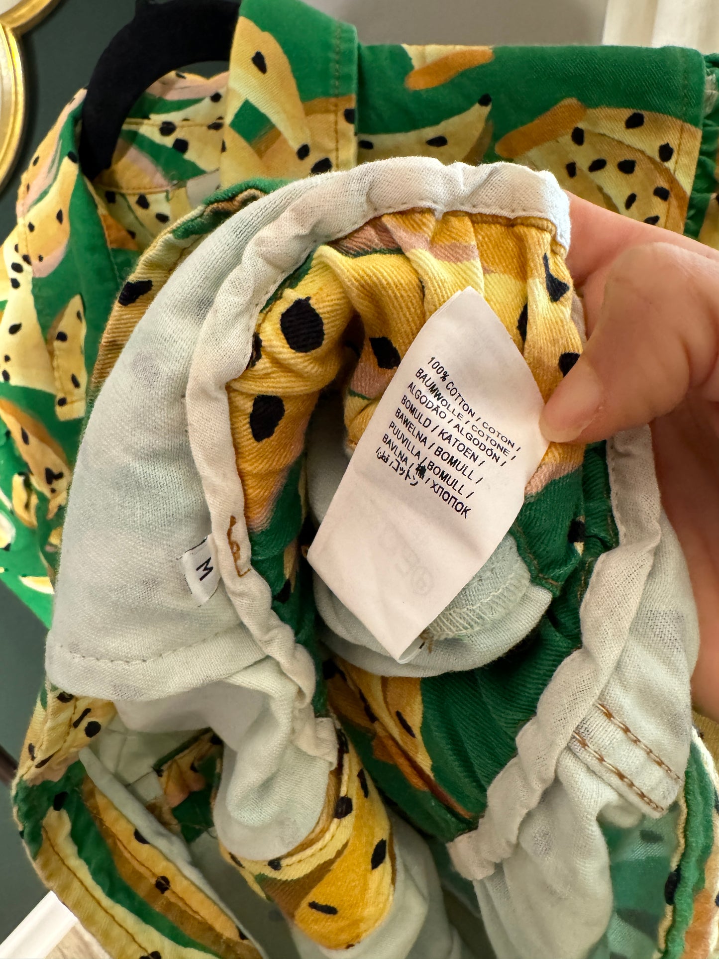 Farm Rio Raining Bananas Romper size M