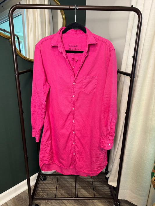Frank and Eileen Magenta Mary Shirt Dress size M