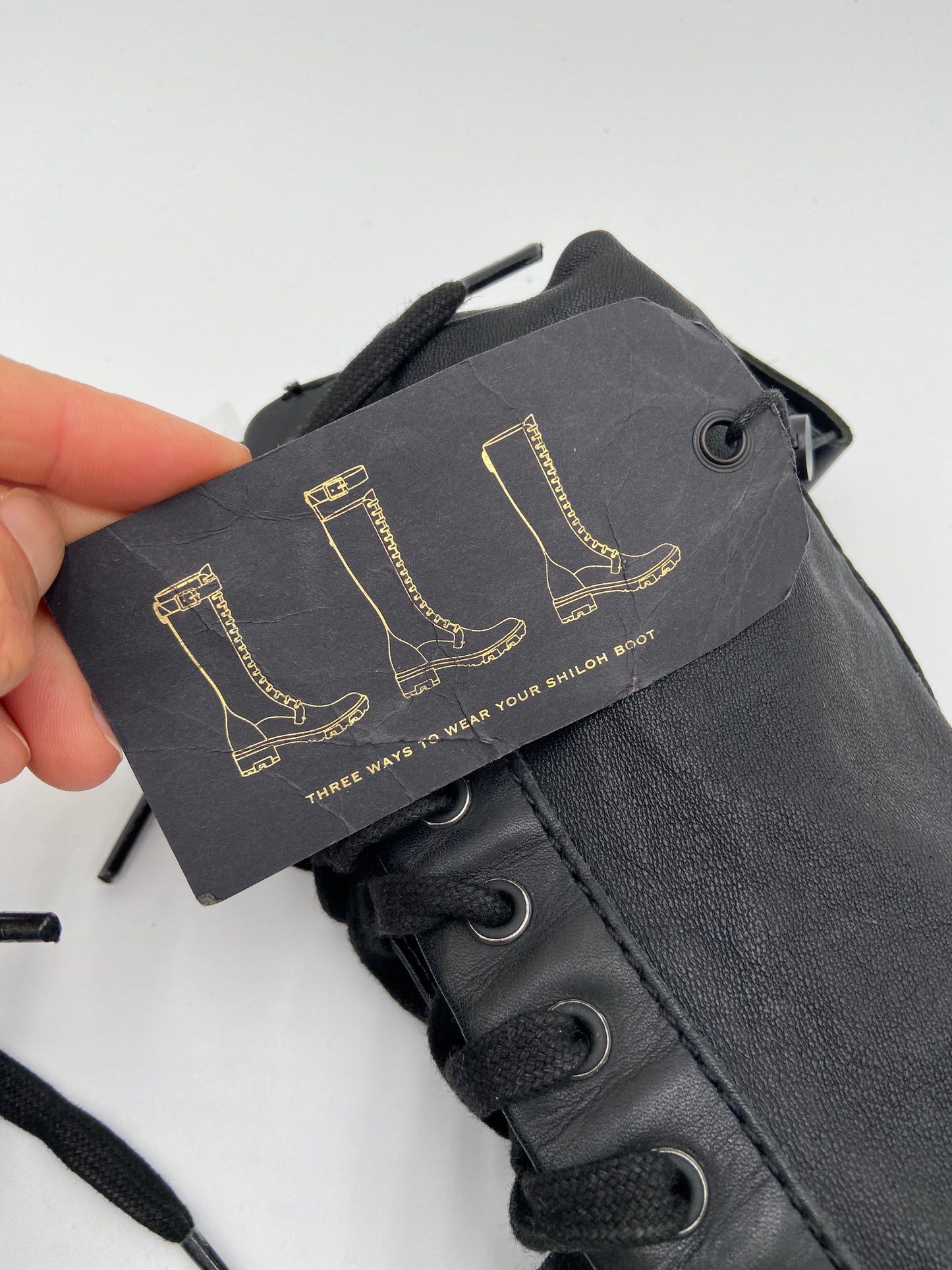 Rag and Bone Shiloh Tall Combat Boots size 38.5