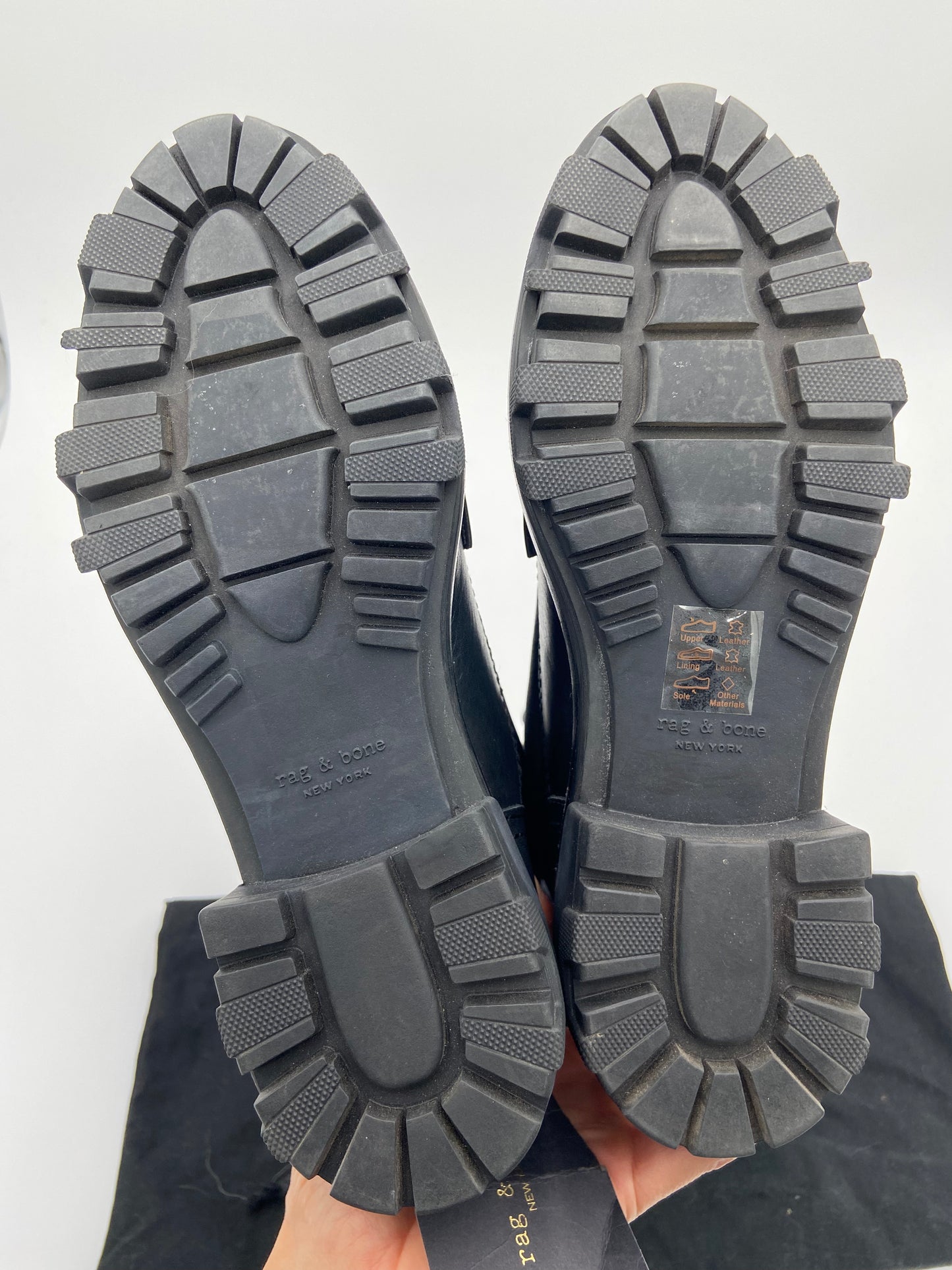 Rag and Bone Shiloh Tall Combat Boots size 38.5