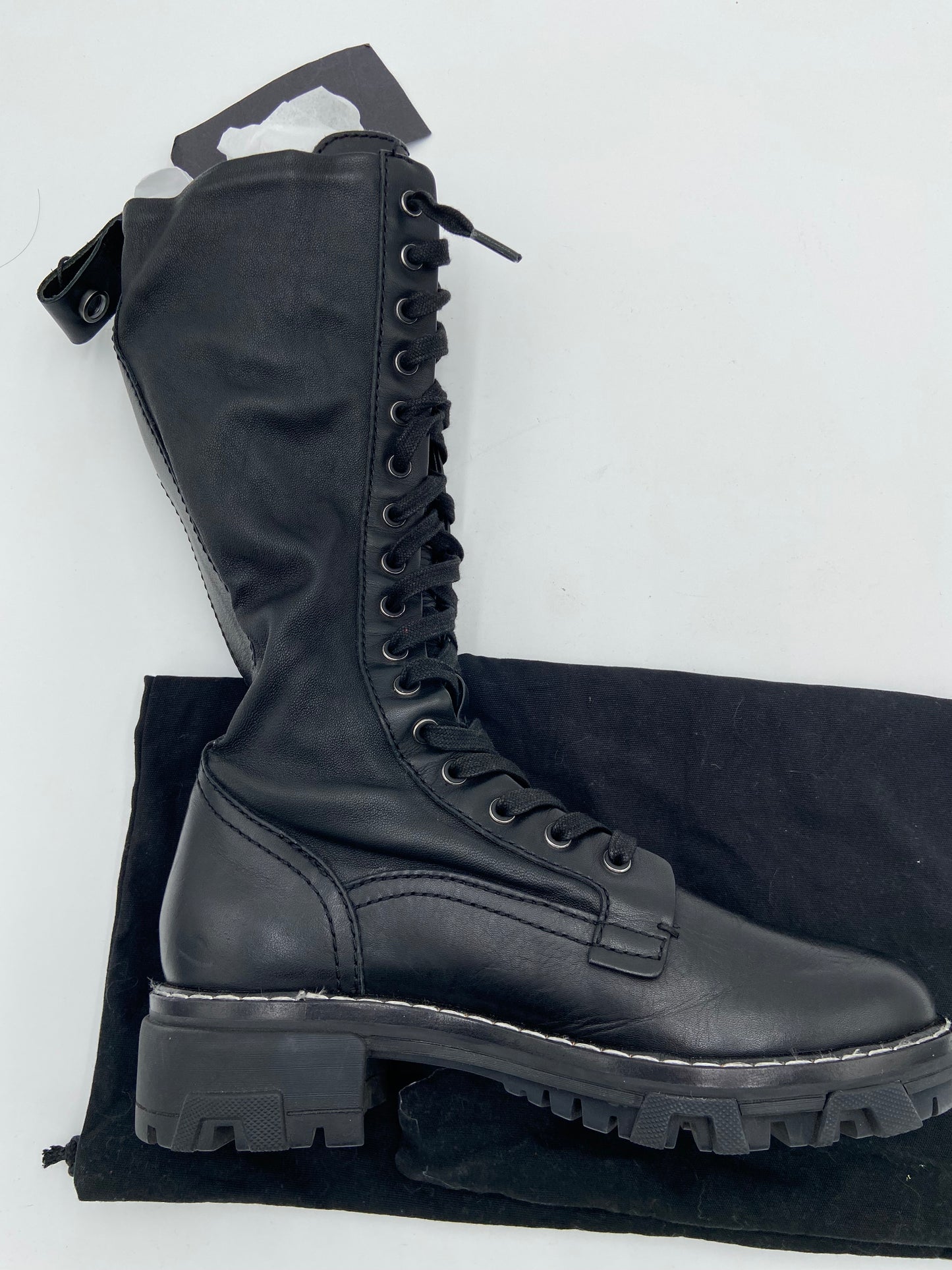 Rag and Bone Shiloh Tall Combat Boots size 38.5