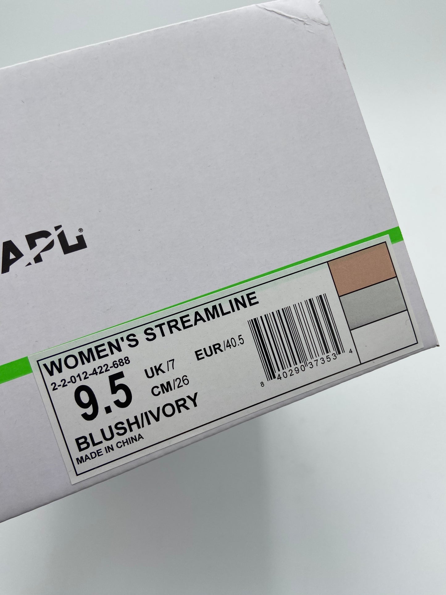 APL Streamline Sneakers in Blush/Ivory size 9.5