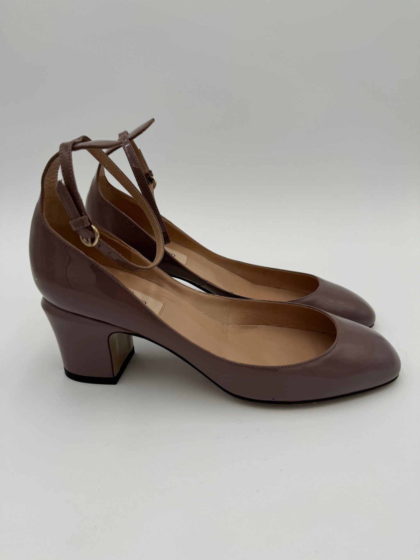 Valentino Patent Tan-Go Mary Jane 60mm Pumps size 37