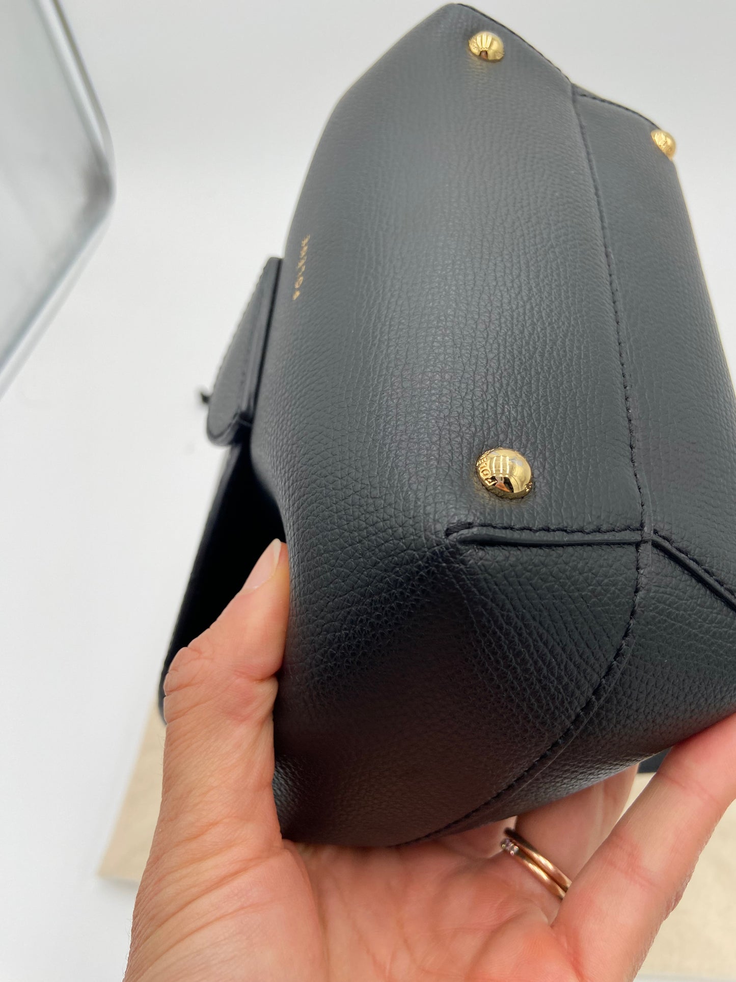 Polene Numéro Un Nano Black Crossbody Bag