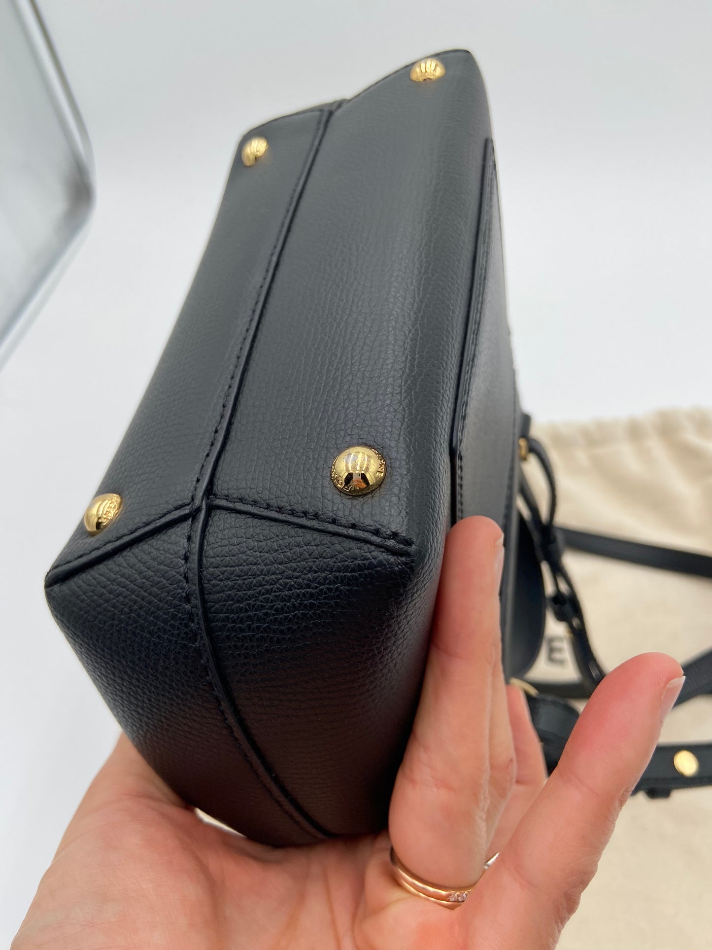 Polene Numéro Un Nano Black Crossbody Bag