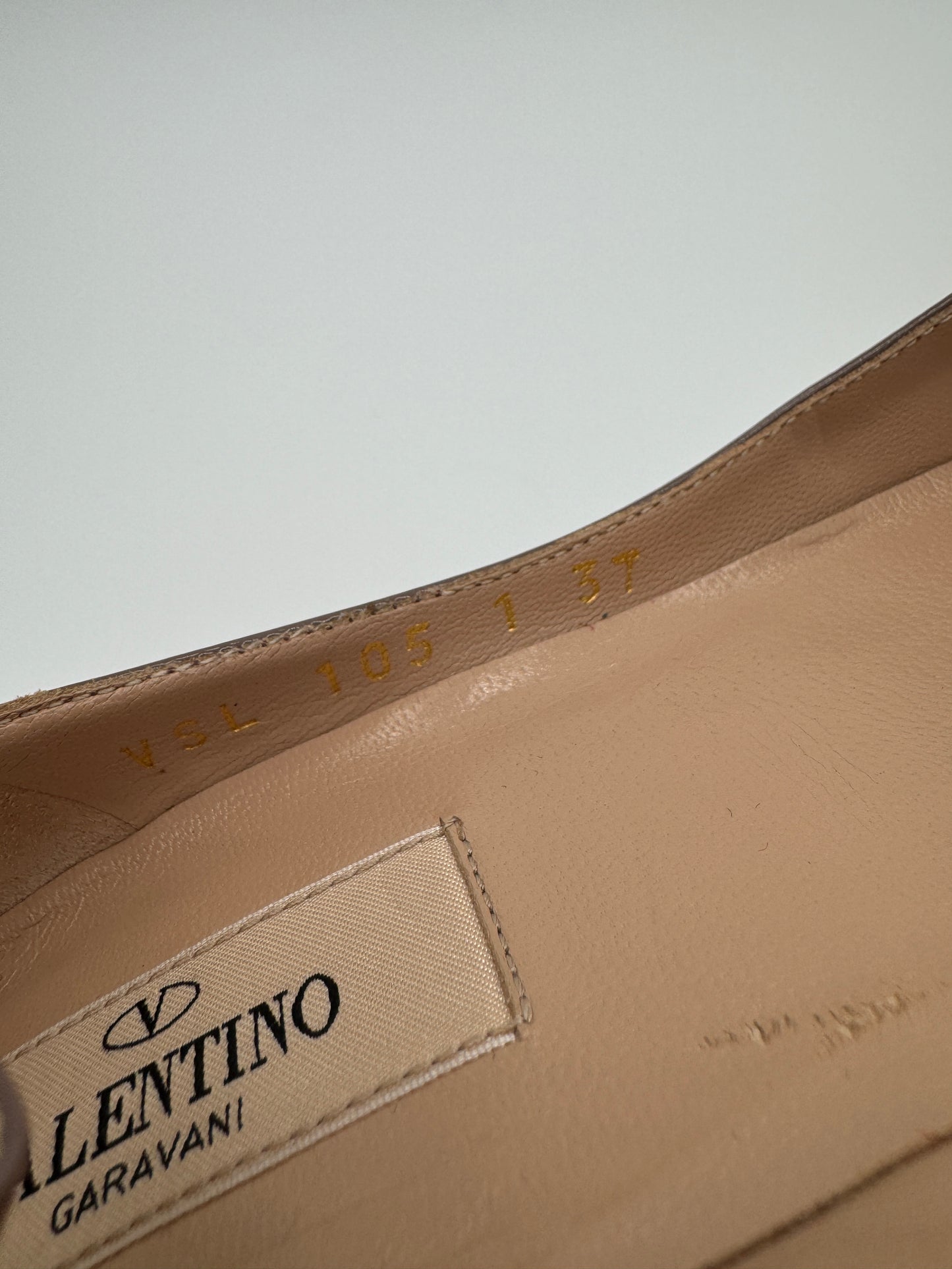 Valentino Patent Tan-Go Mary Jane 60mm Pumps size 37