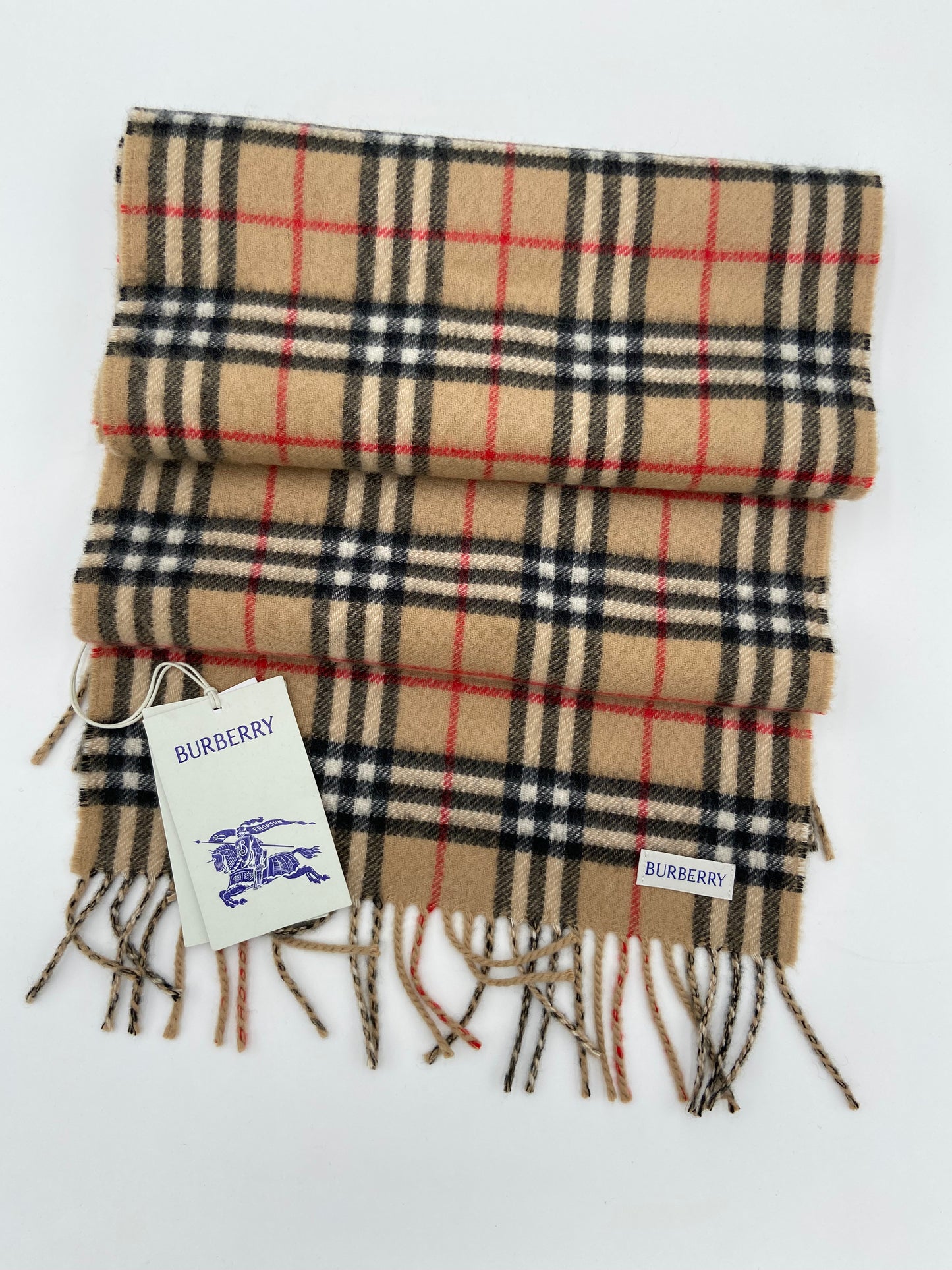 Burberry Checked Cashmere Scarf
