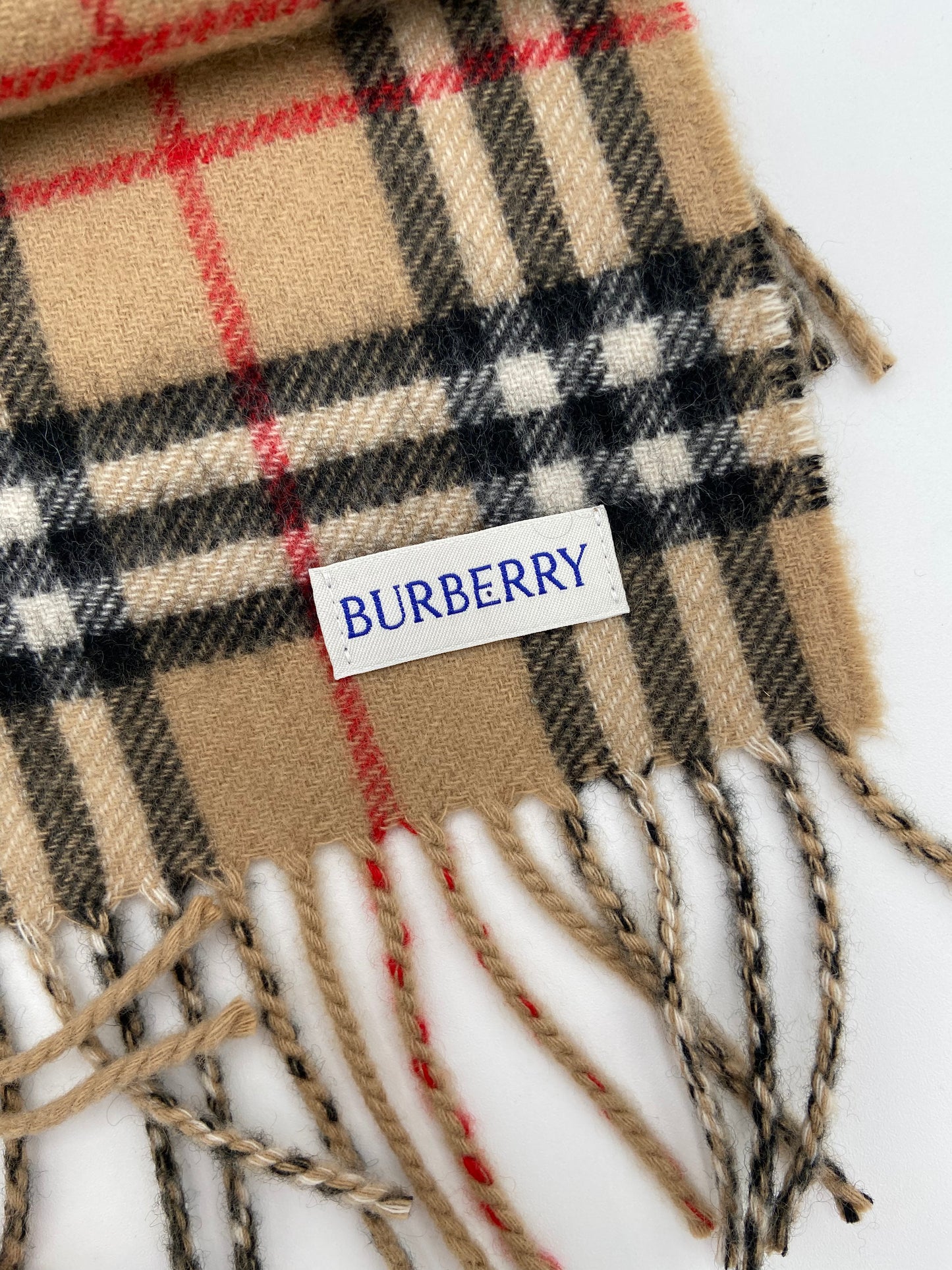 Burberry Checked Cashmere Scarf