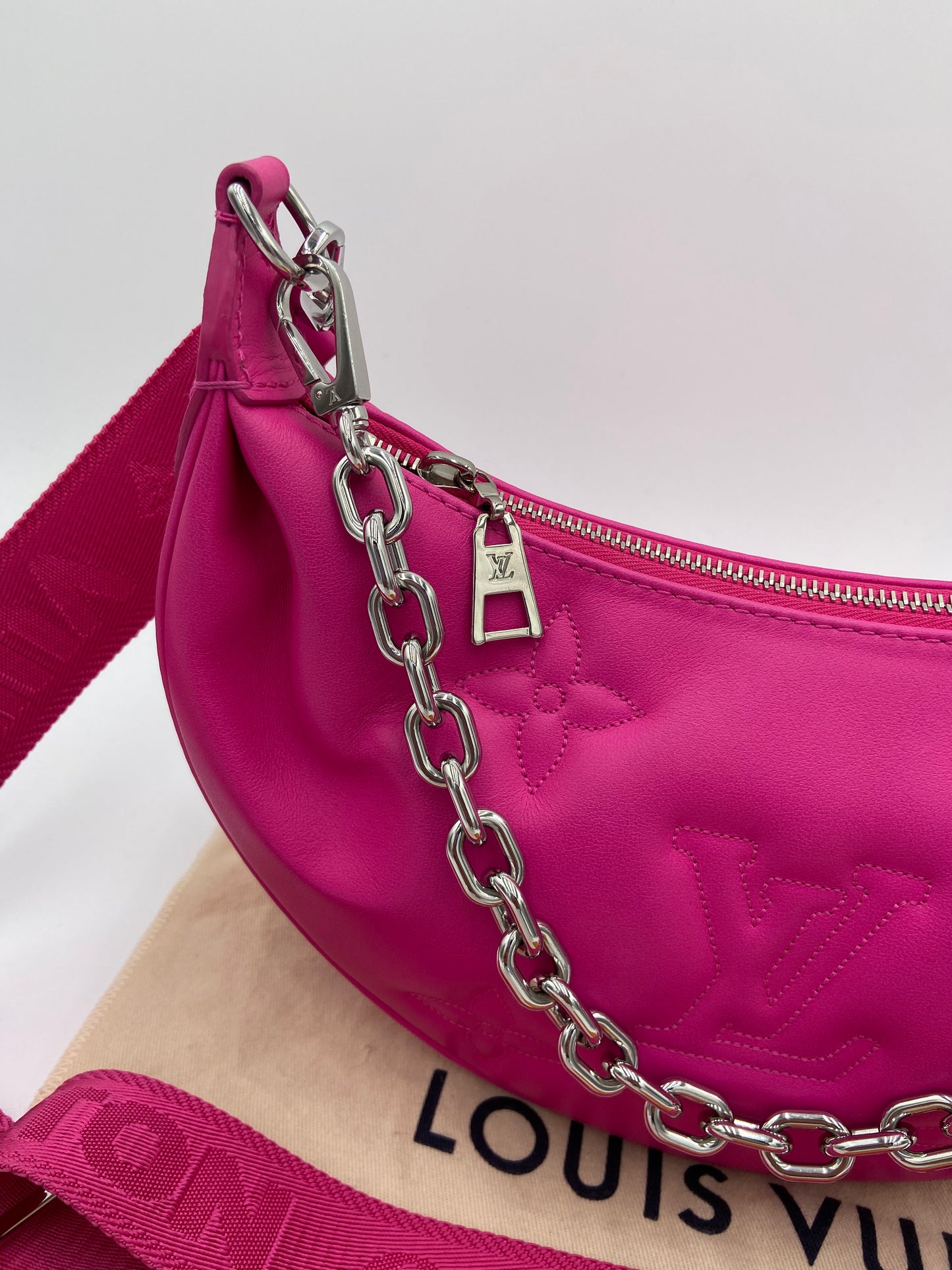 Louis Vuitton Calfskin Bubblegram Over The Moon Miami Pink Bag