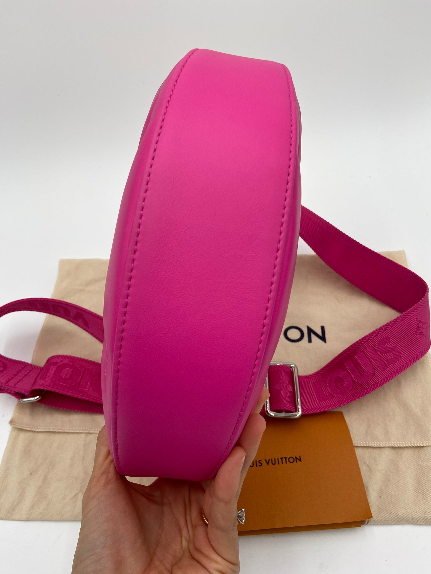 Louis Vuitton Calfskin Bubblegram Over The Moon Miami Pink Bag