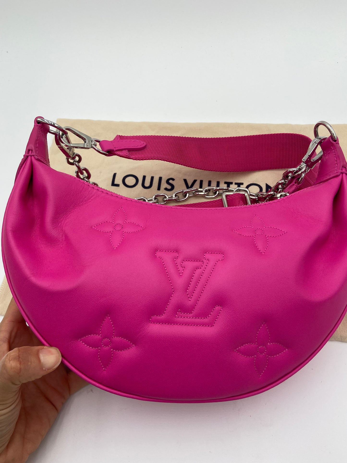 Louis Vuitton Calfskin Bubblegram Over The Moon Miami Pink Bag