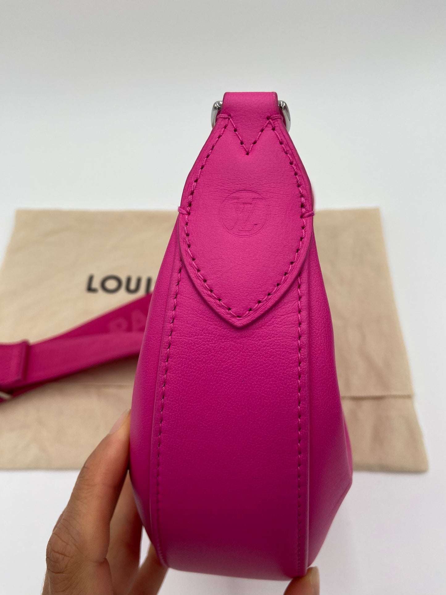 Louis Vuitton Calfskin Bubblegram Over The Moon Miami Pink Bag