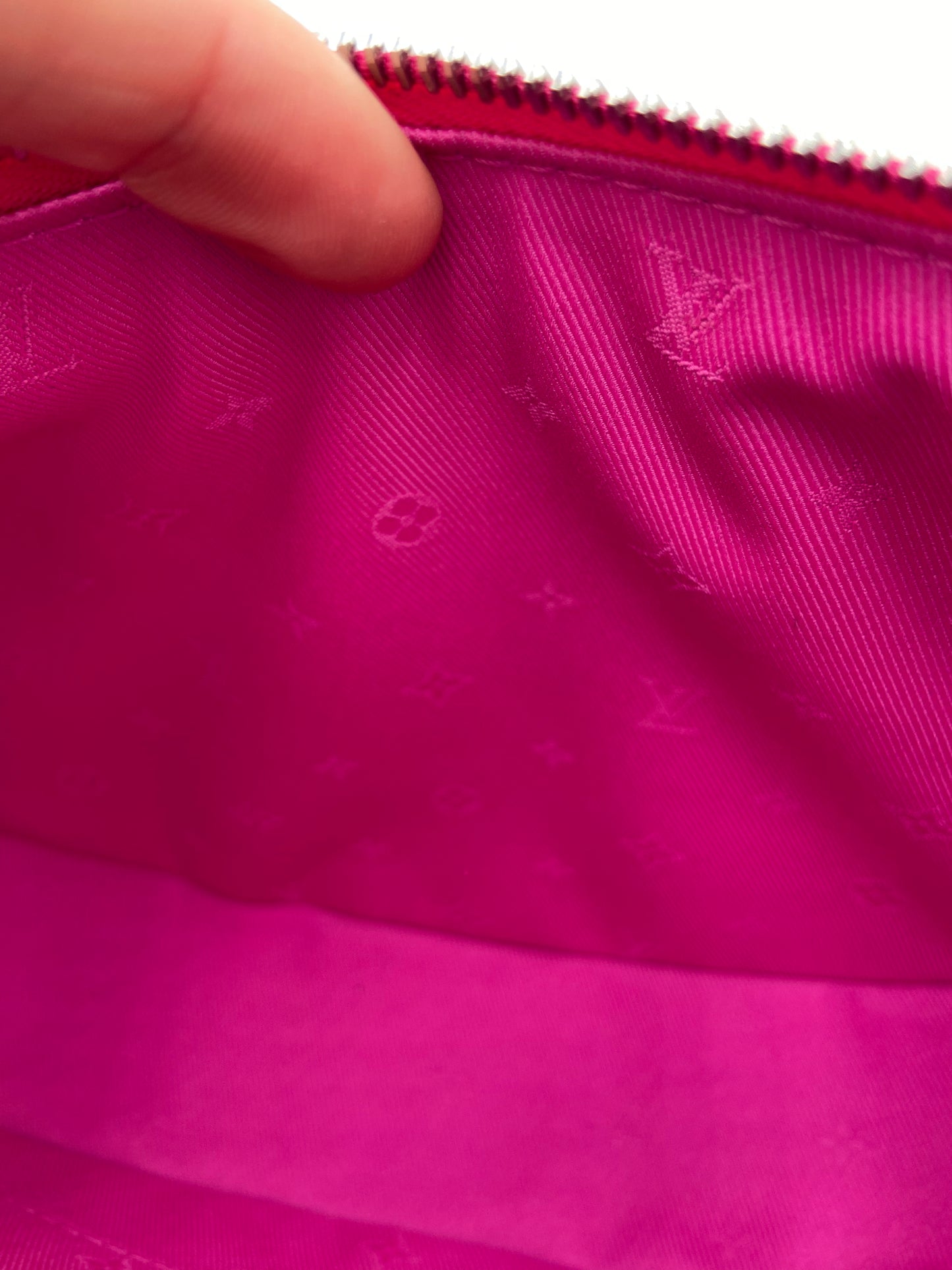 Louis Vuitton Calfskin Bubblegram Over The Moon Miami Pink Bag