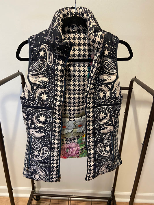 Johnny Was Sasha Puffer Vest Reversible size XS