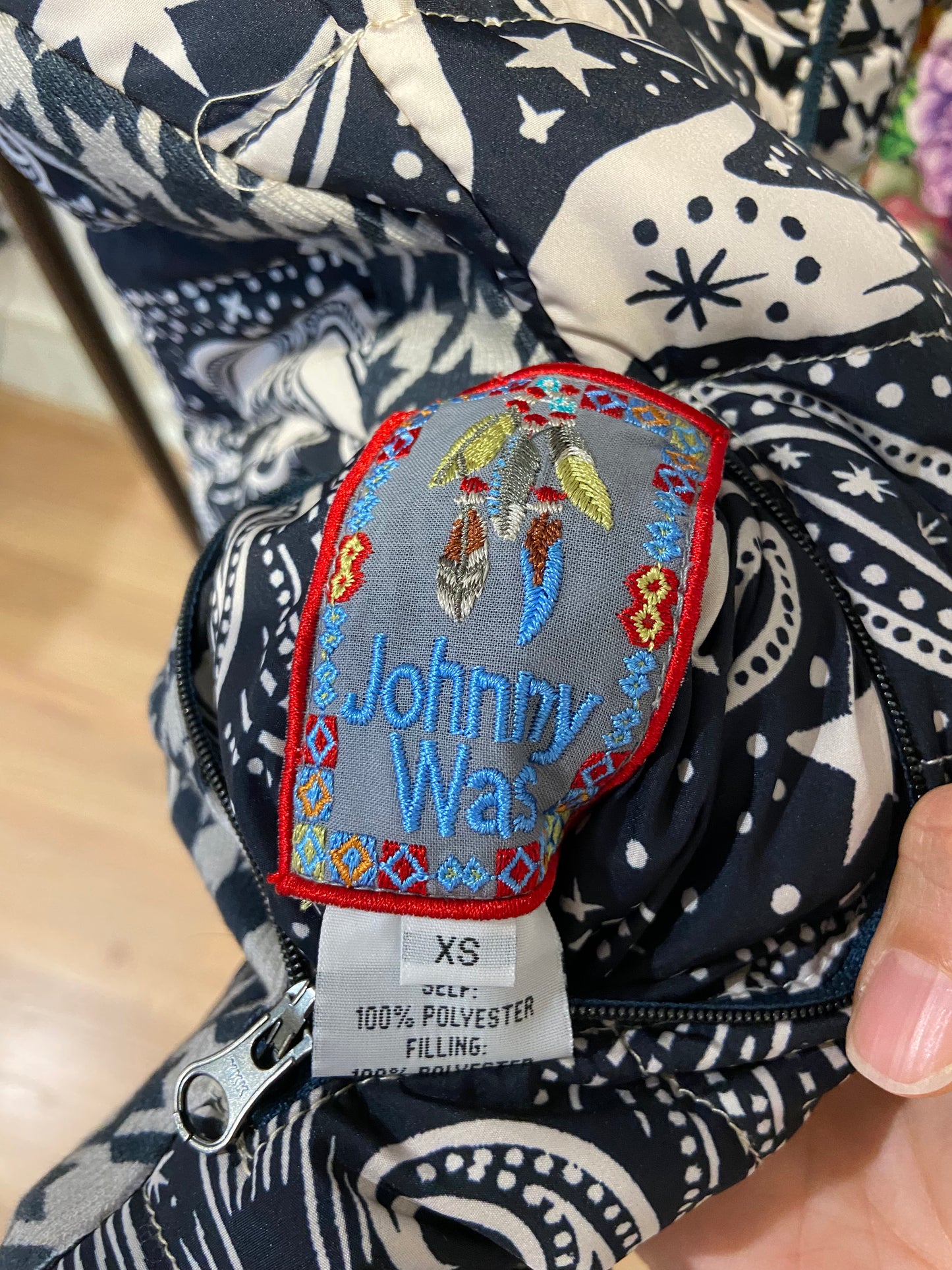 Johnny Was Sasha Puffer Vest Reversible size XS