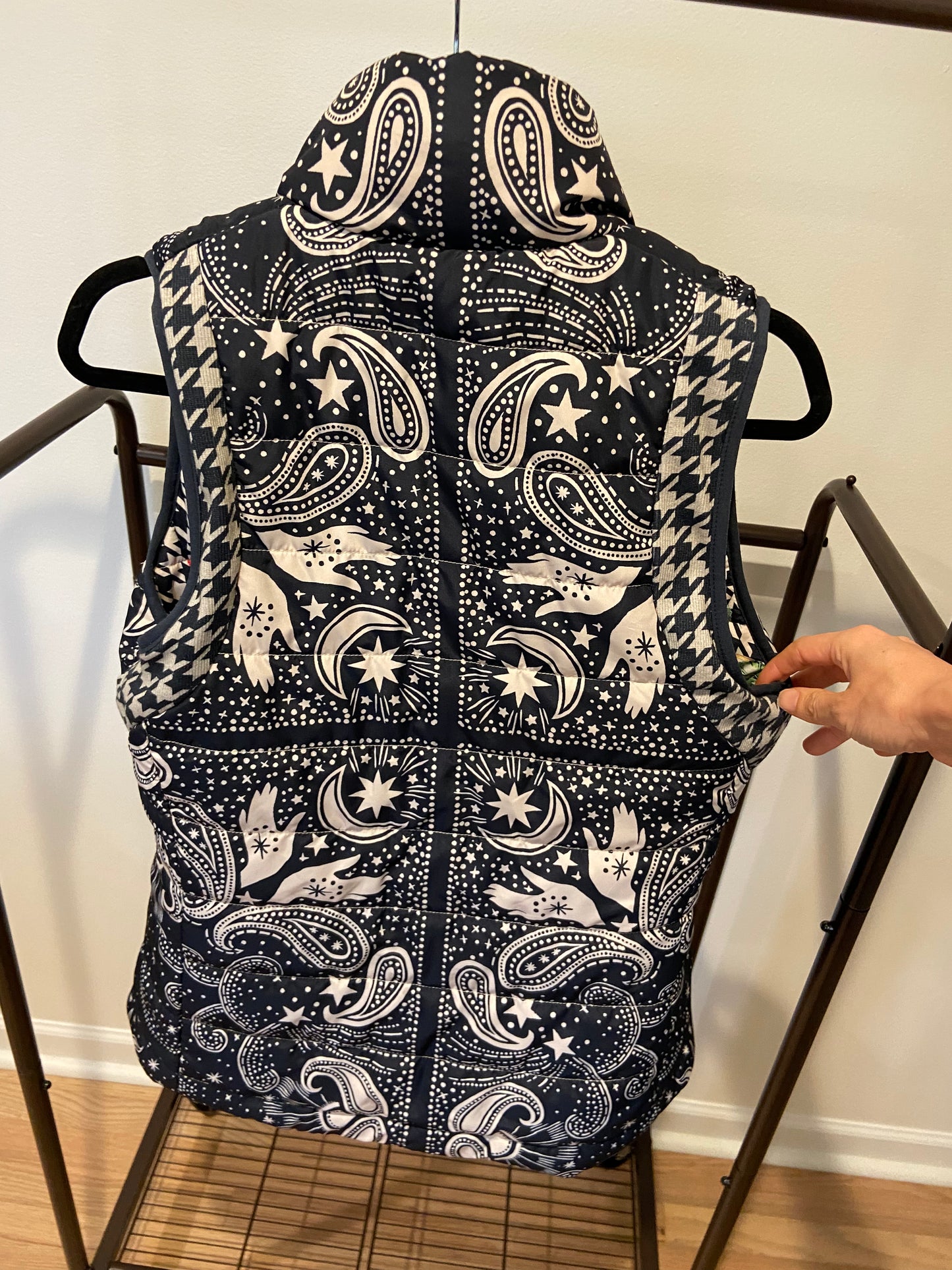 Johnny Was Sasha Puffer Vest Reversible size XS