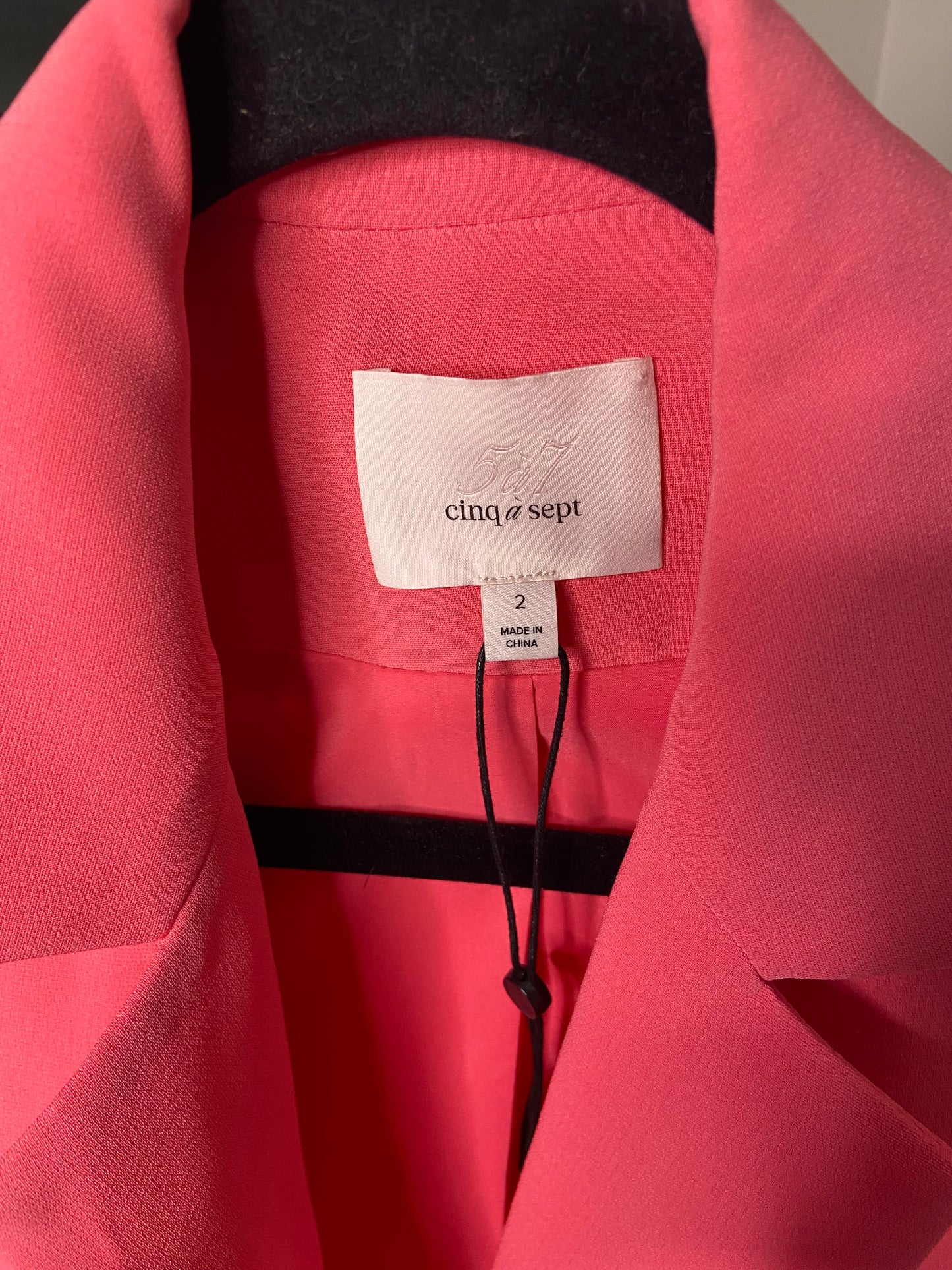 Cinq a Sept Khloe Ruched-cuff Blazer In Primrose Pink size 2