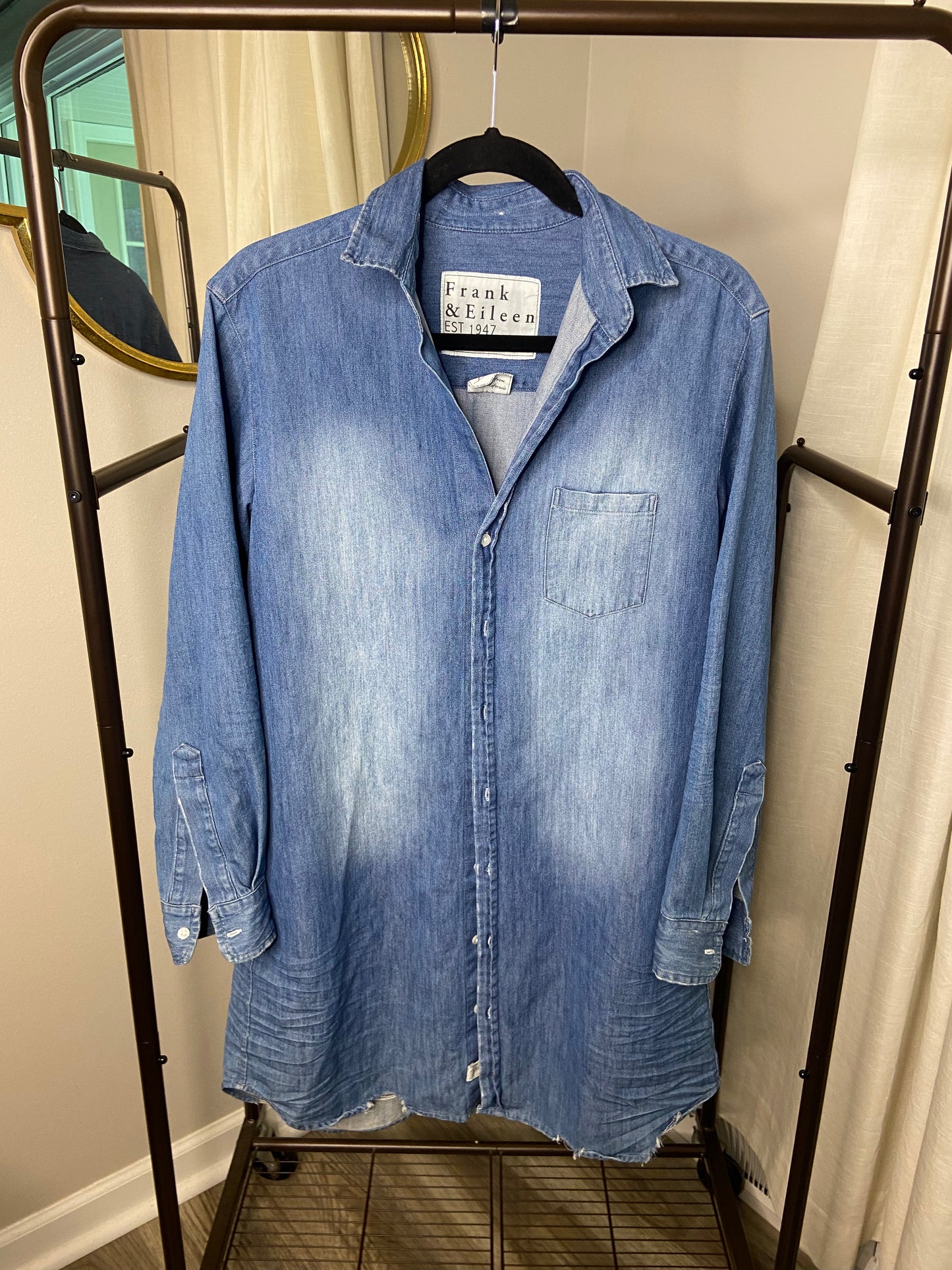Frank and Eileen Mary Denim Shirt Dress size S