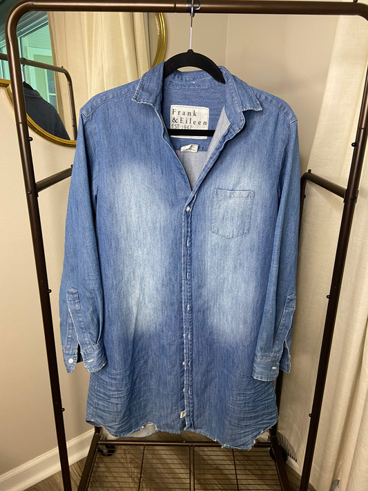 Frank and Eileen Mary Denim Shirt Dress size S