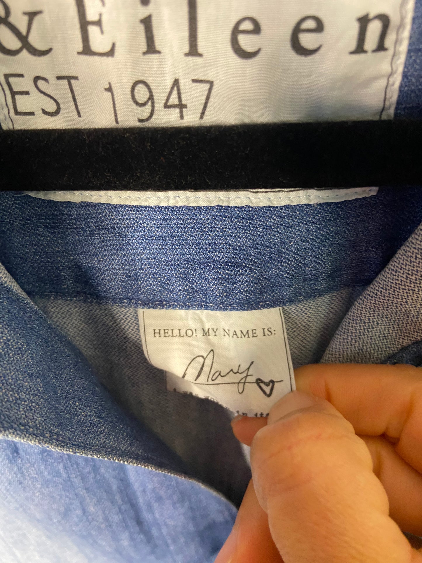 Frank and Eileen Mary Denim Shirt Dress size S