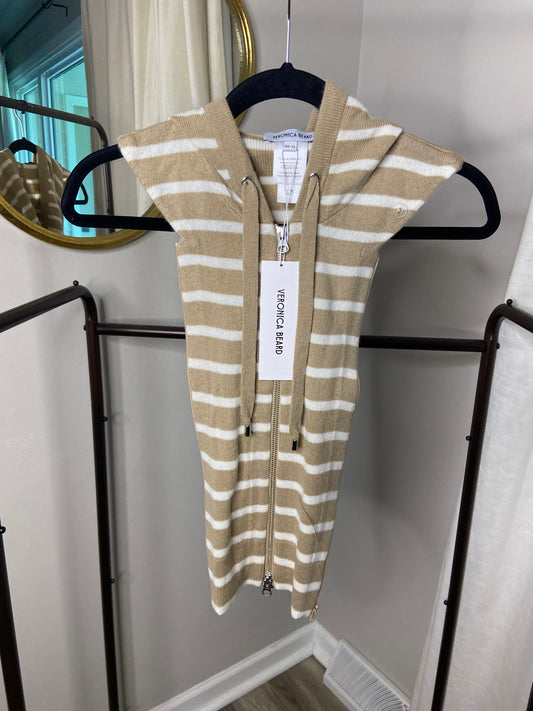 Veronica Beard Striped Cashmere Blend Dickey size 00-14
