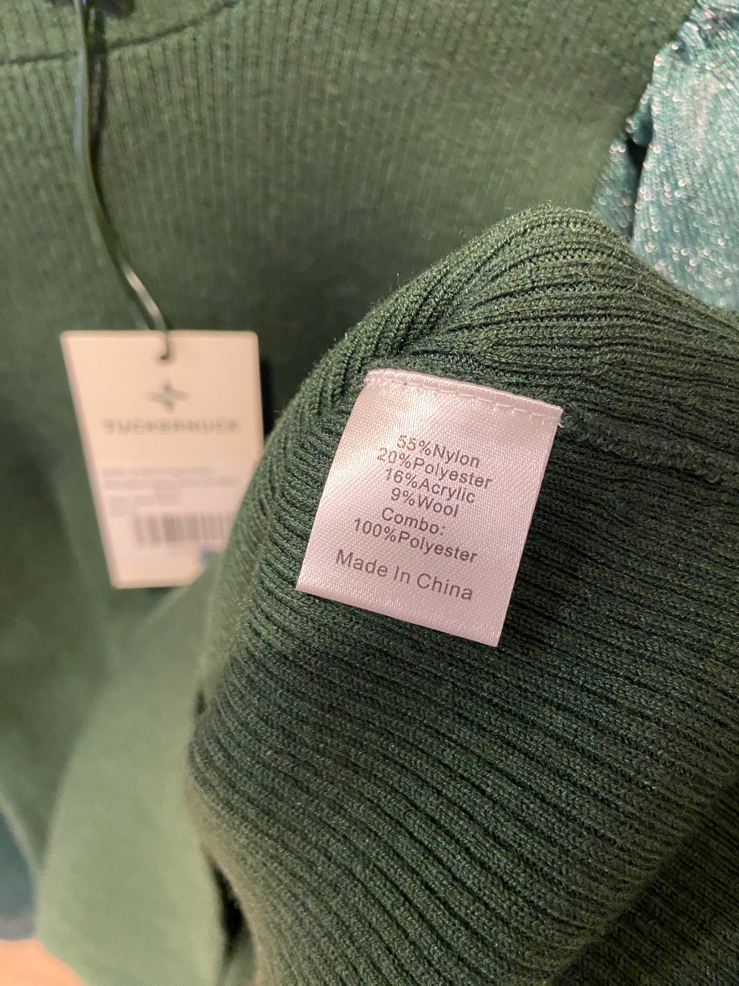 Tuckernuck Betsy Sheer Balloon Sleeve Knit Blouse Green size X: