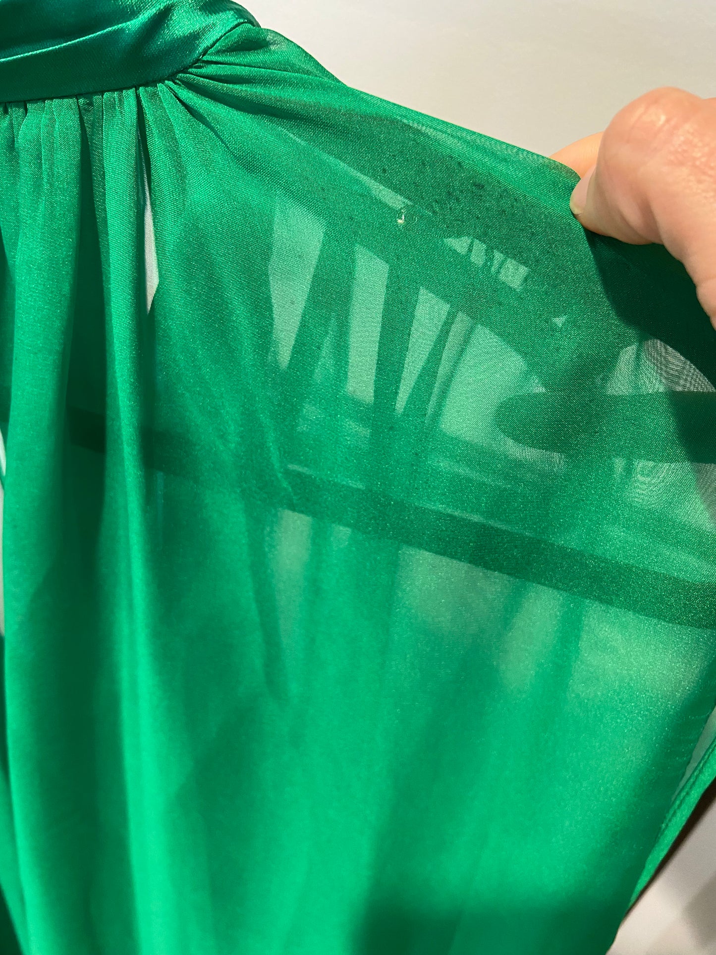 Alice and Olivia Lanelle Maxi Cape Dress in Chiffon size M