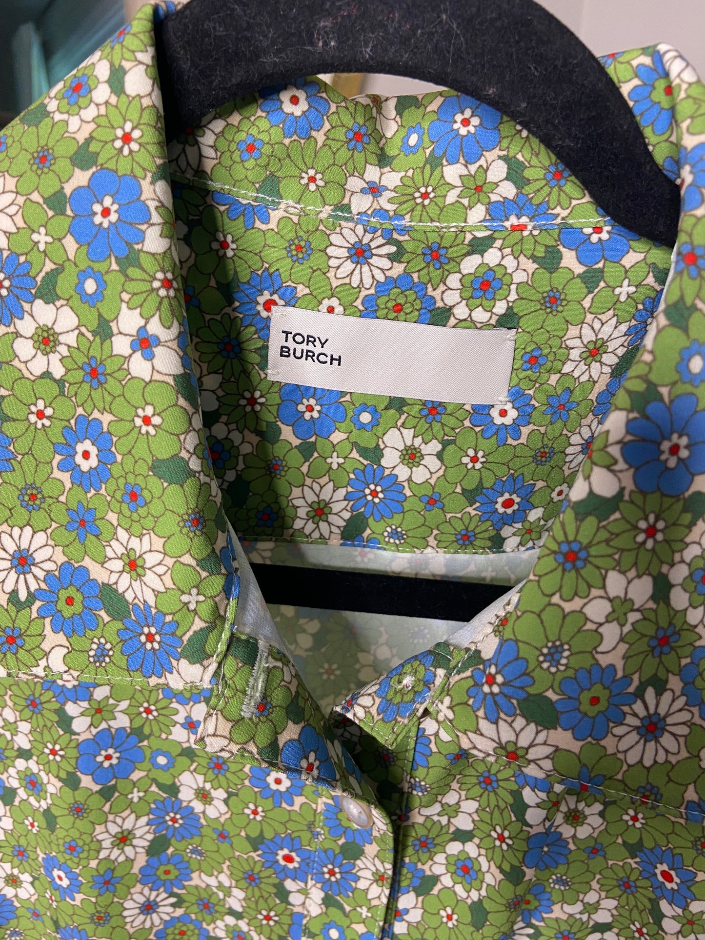 Tory Burch Pleated Golf Dress Spring Daisy size M