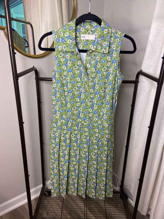 Tory Burch Pleated Golf Dress Spring Daisy size XS