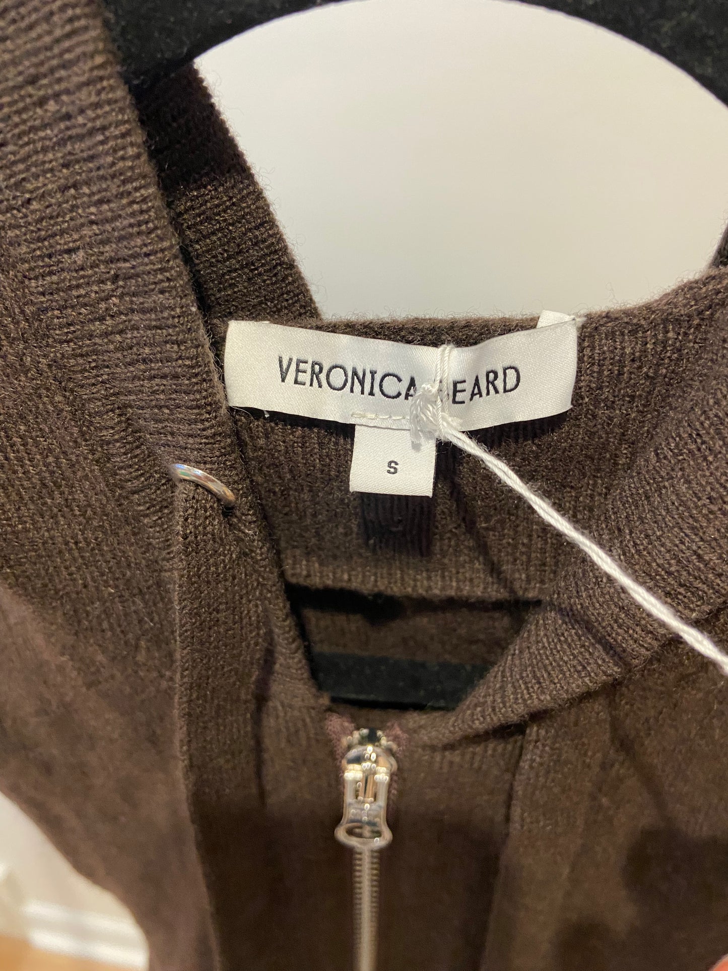 Veronica Beard Dark Chocolate Cashmere Dickey Jacket size 00-14