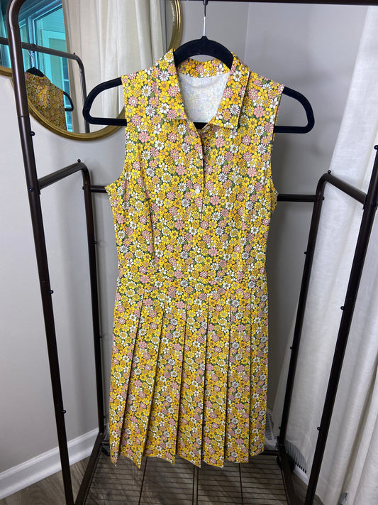 Tory Burch Pleated Golf Dress Floral size XS