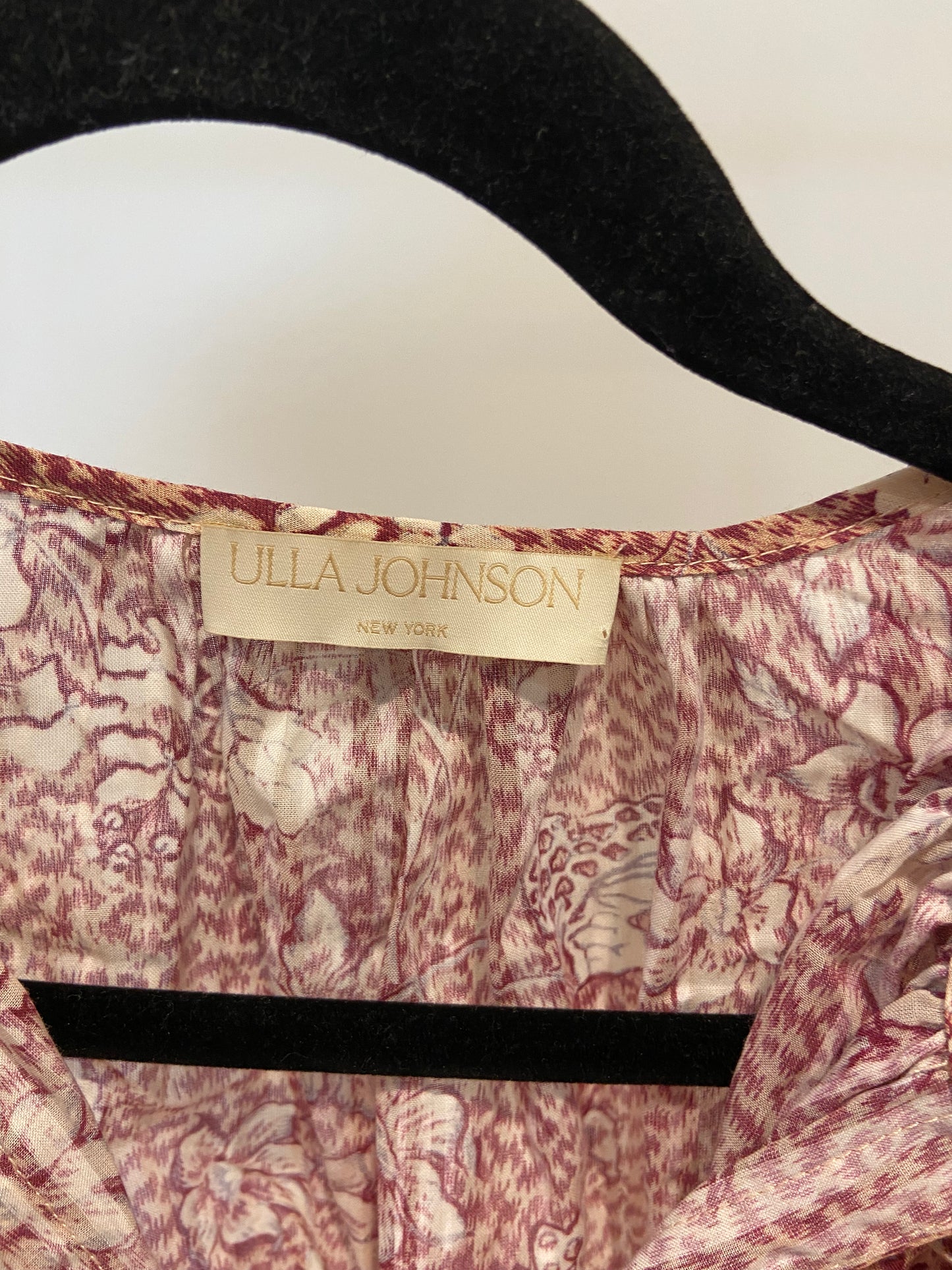 Ulla Johnson Kavi Blouse Top in Sandalwood size 4