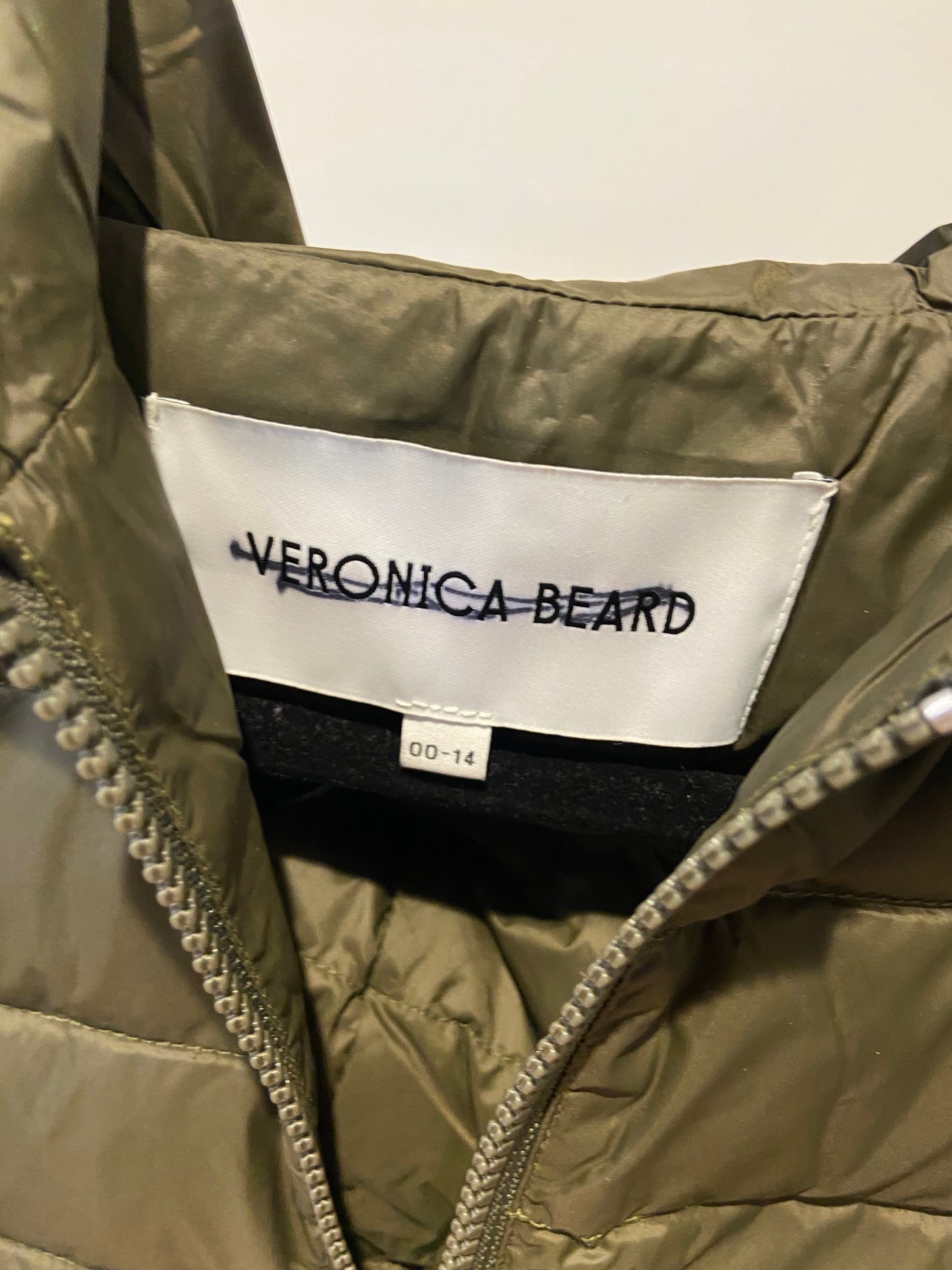 Veronica Beard Cypress Green Puffer Dickey size 00-14