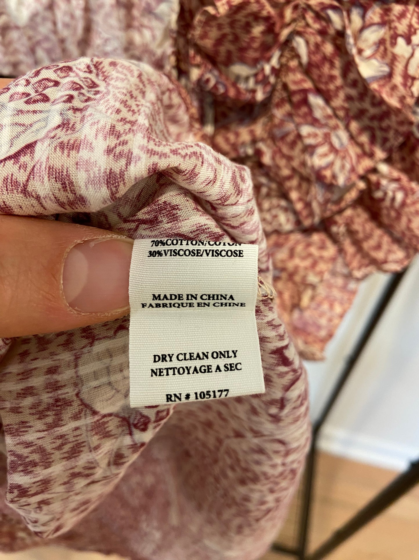 Ulla Johnson Kavi Blouse Top in Sandalwood size 4
