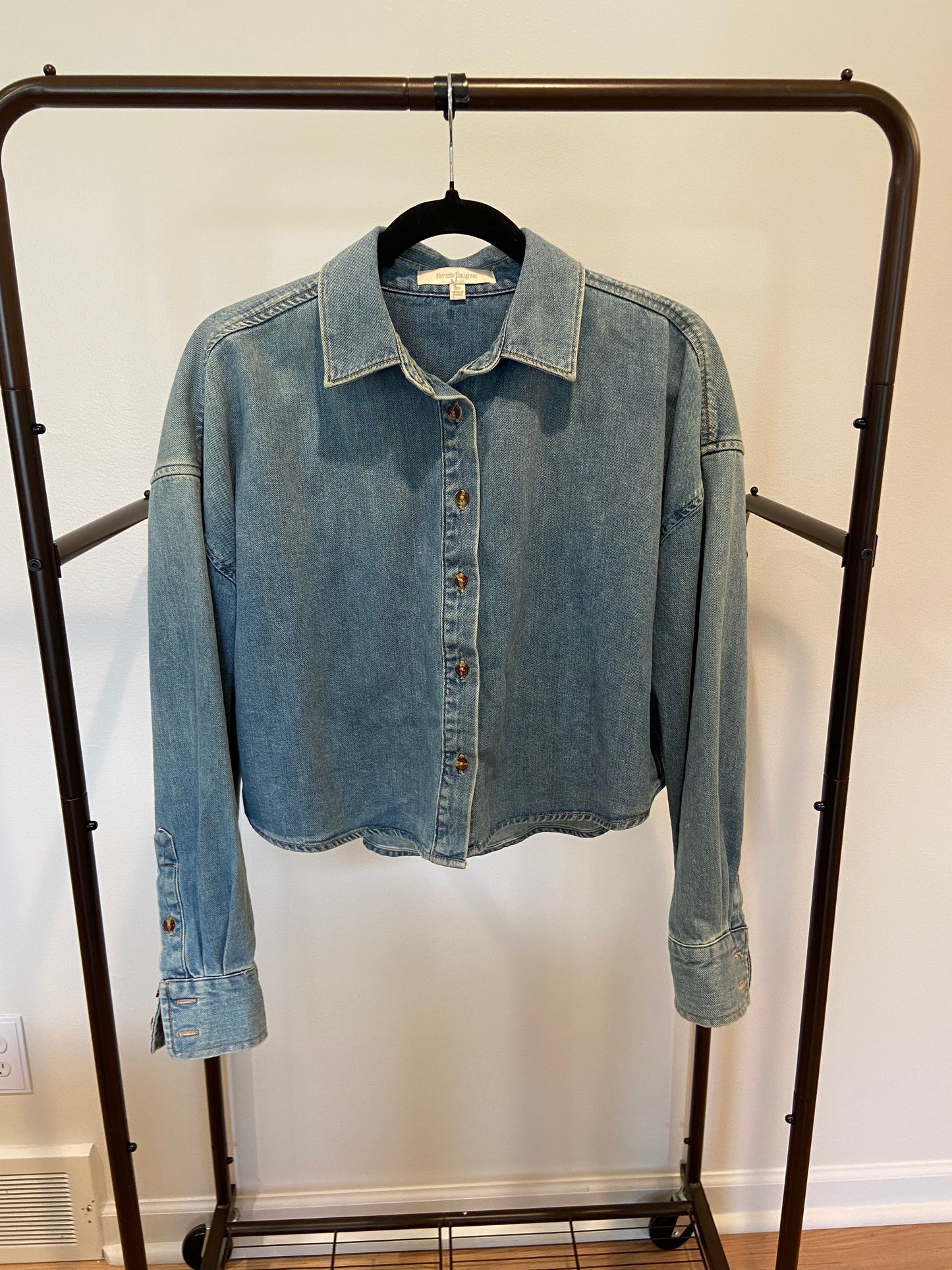 Favorite Daughter The Crop Ex-Boyfriend Shirt in Goa size XS