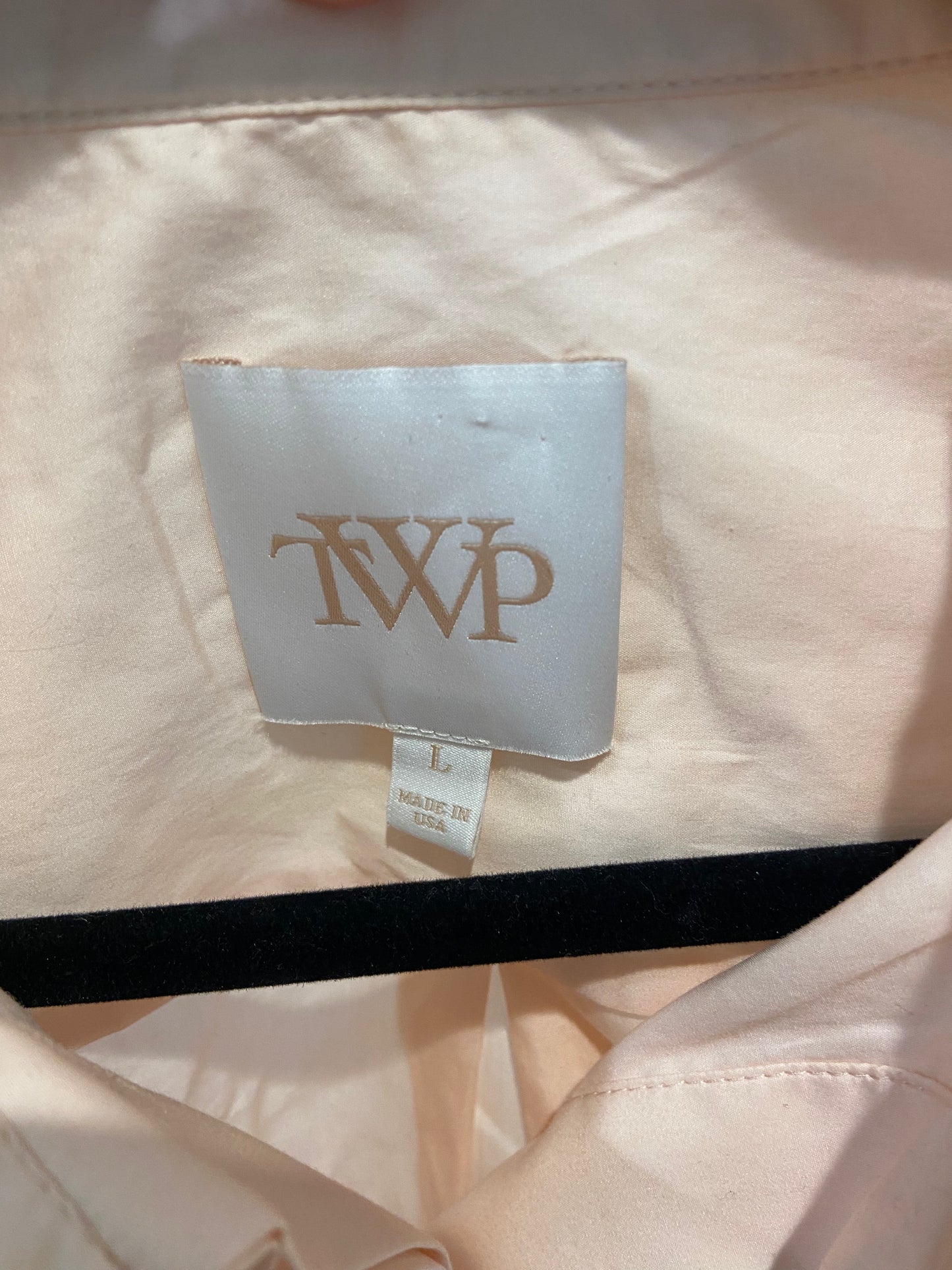 TWP Ex-Boyfriend Shirt Button Down in Peach size L