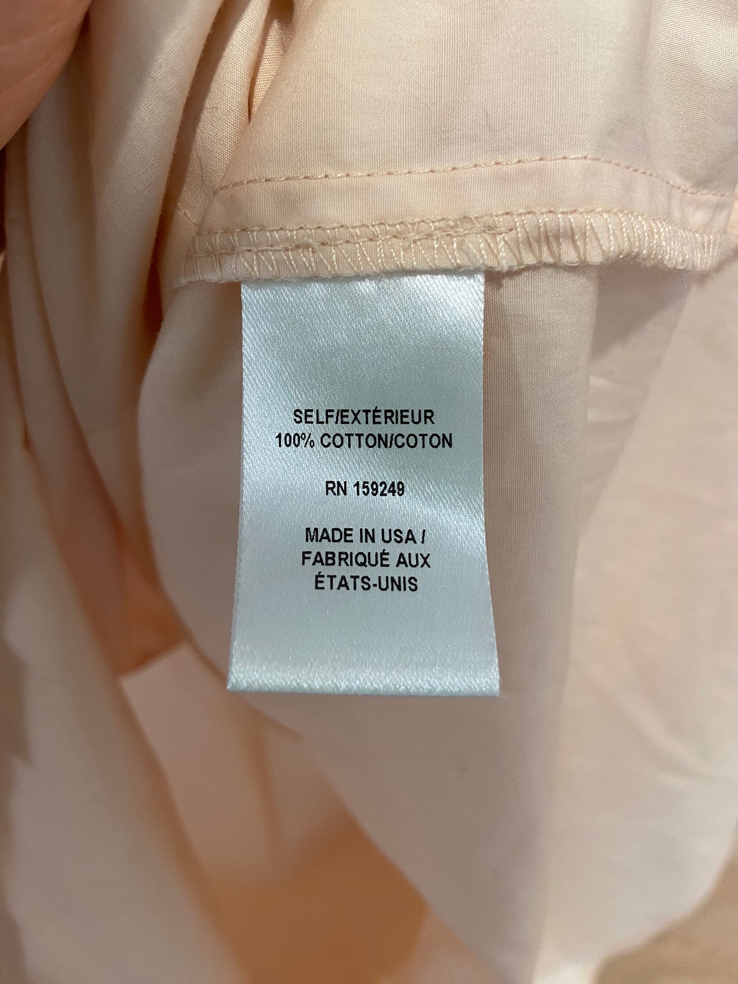 TWP Ex-Boyfriend Shirt Button Down in Peach size L