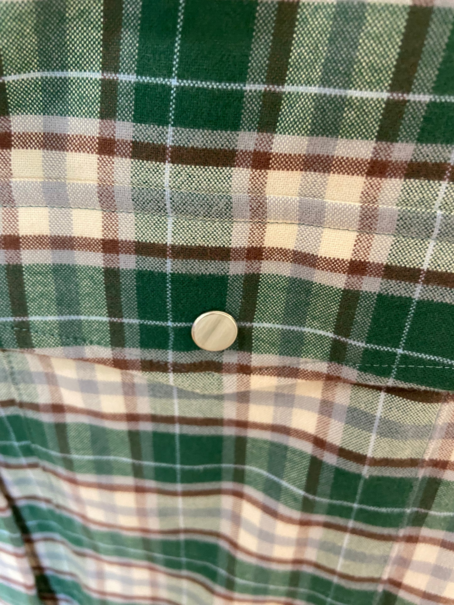 TWP Carter Checked Cotton-Flannel Shirt Green size S