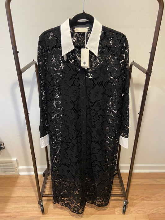 Tory Burch Lace Shirt Dress size 12
