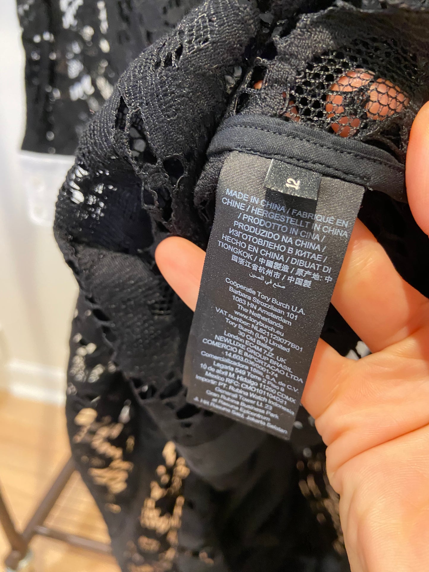 Tory Burch Lace Shirt Dress size 12