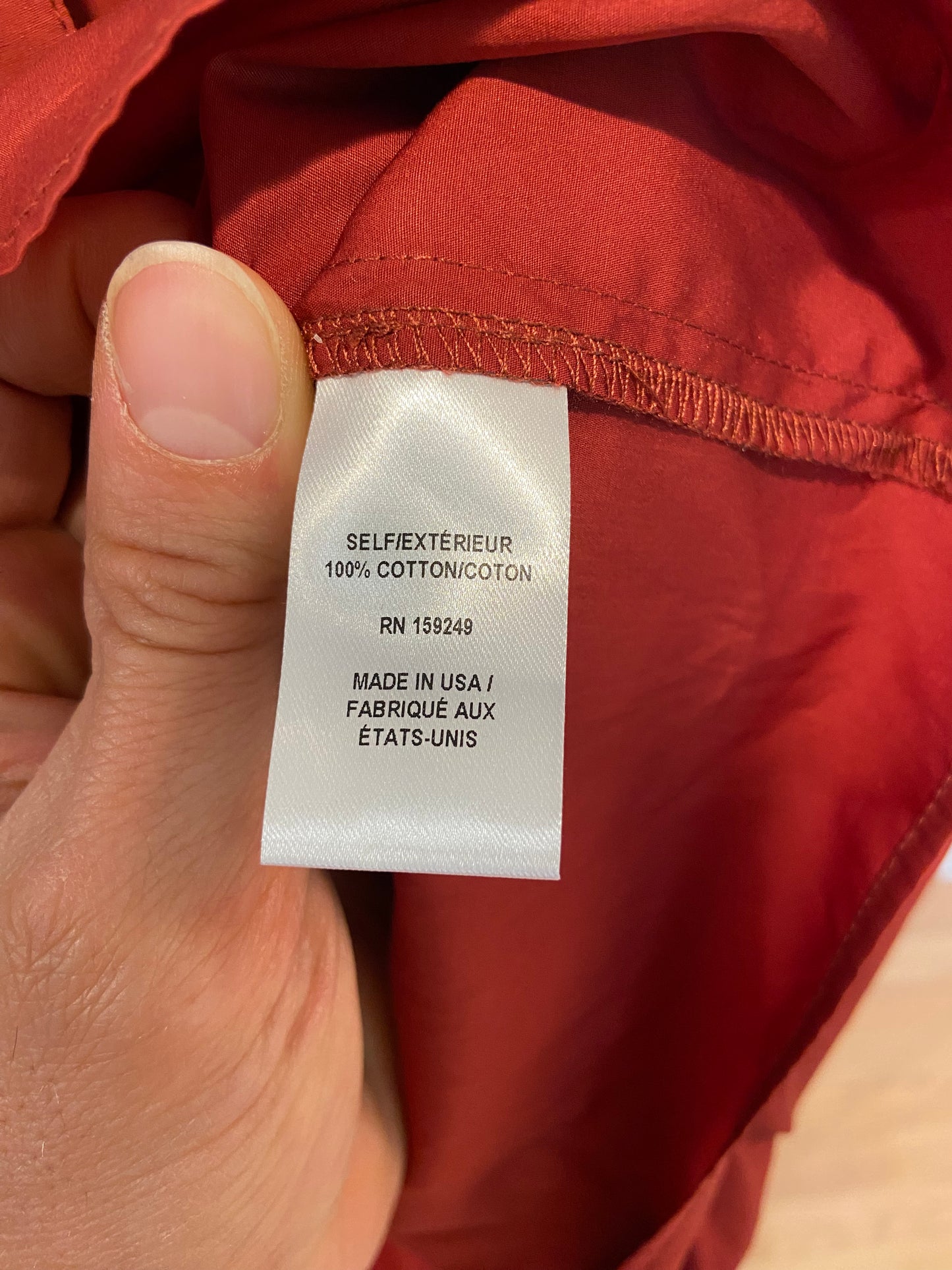 TWP Next EX Cropped Shirt in Wine/Burgundy size XS/S
