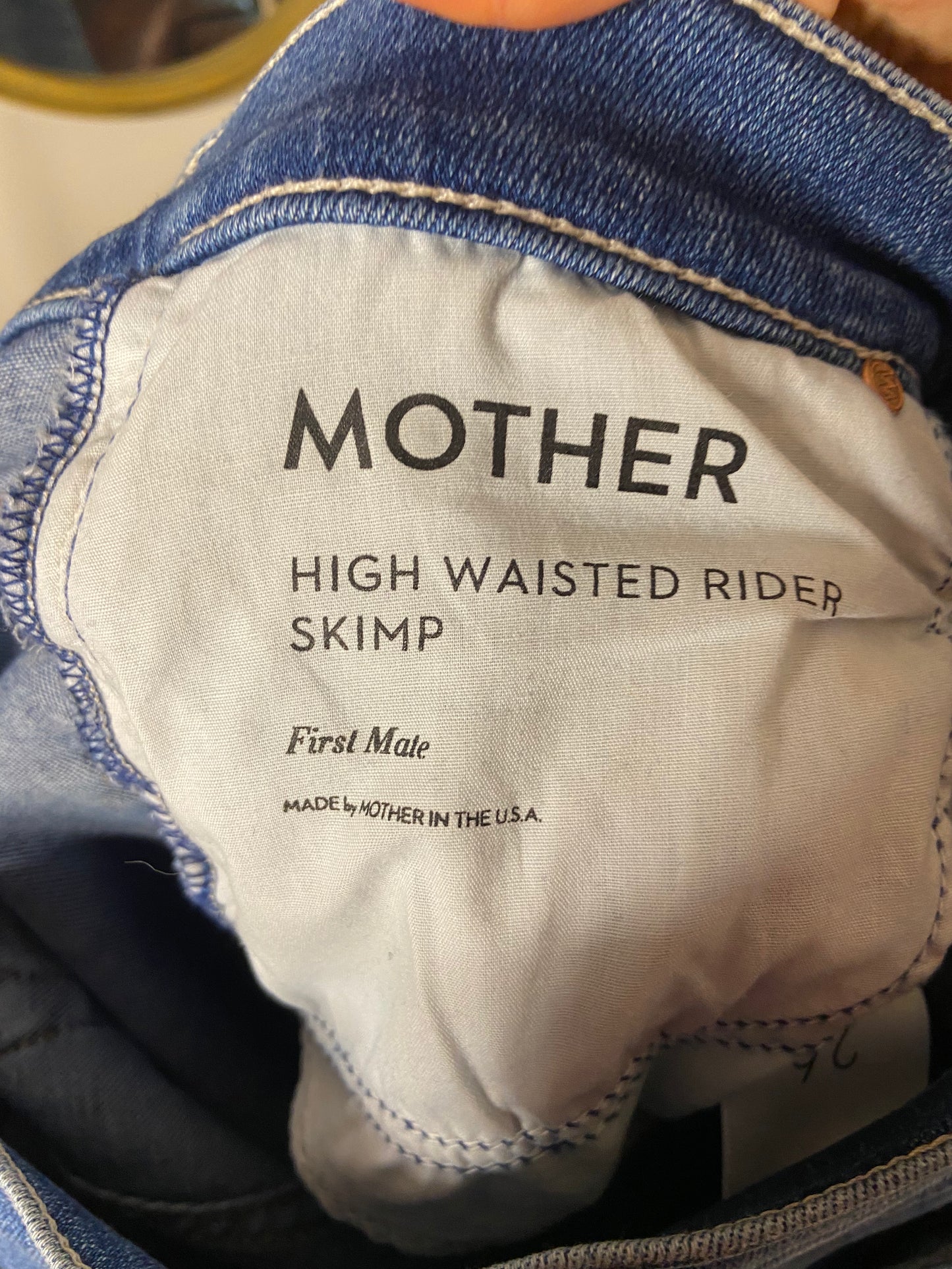 Mother High Waisted Rider Skimp Jeans size 26