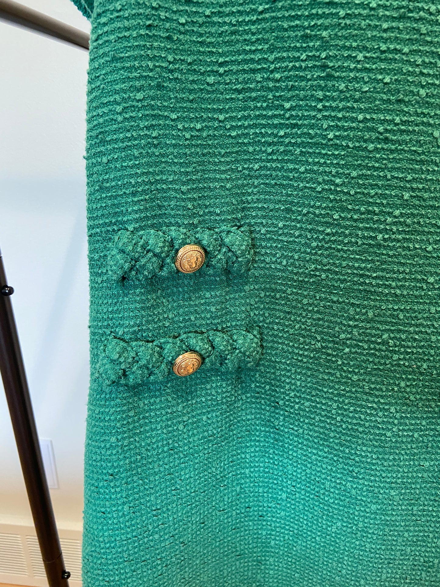Tuckernuck Green Tweed Jackie Dress size XS