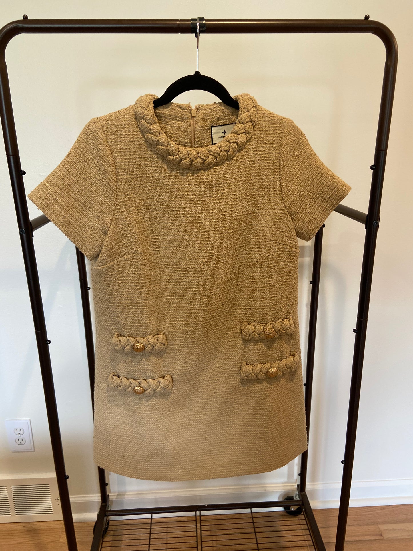 Tuckernuck Tweed Beige Jackie Dress size S