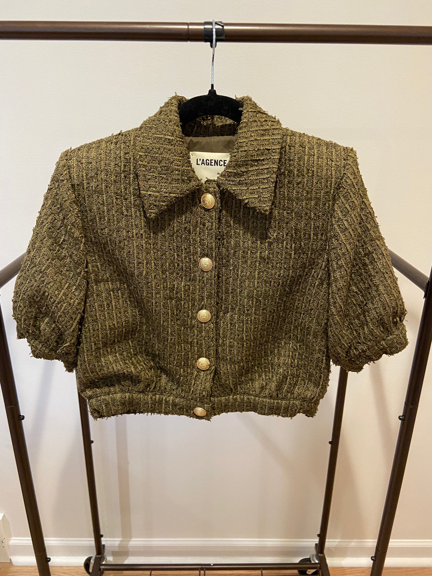 L'Agence Cove Cropped Shirt Jacket size 4