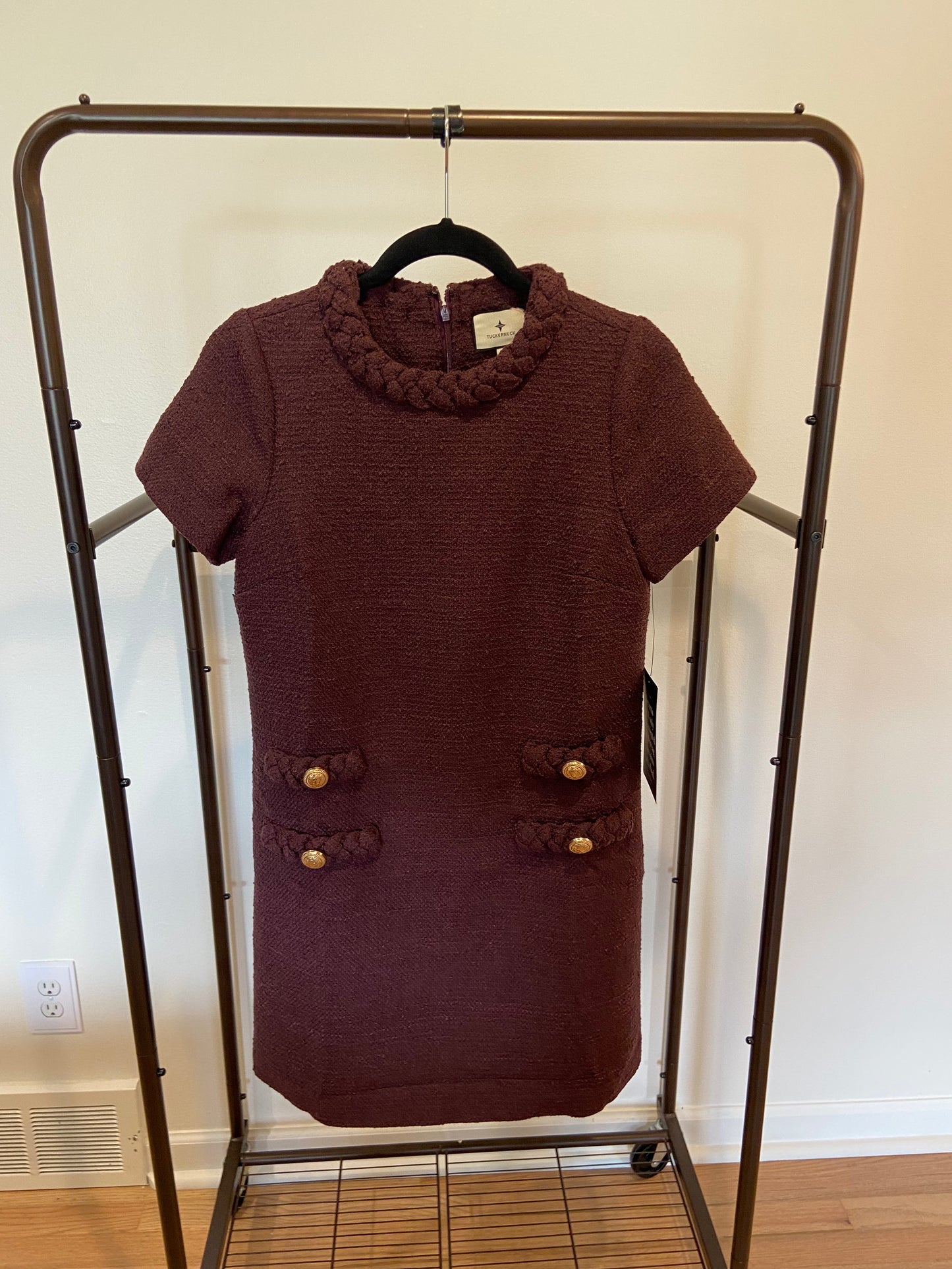 Tuckernuck Jacke Dress in Winetasting size XS