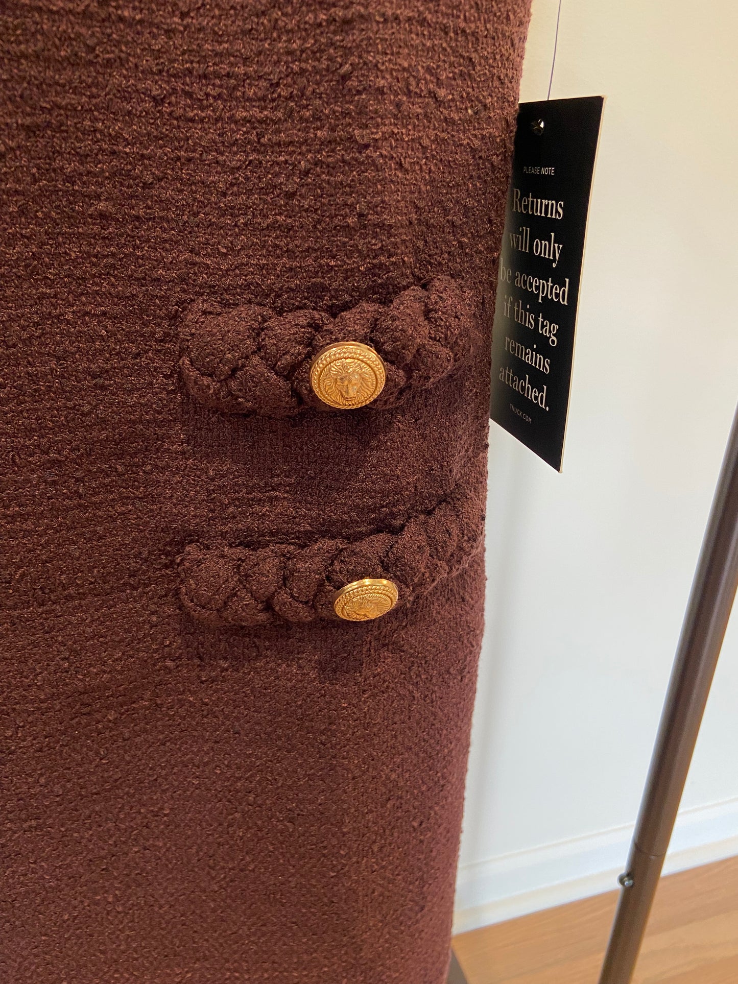 Tuckernuck Jacke Dress in Winetasting size XS