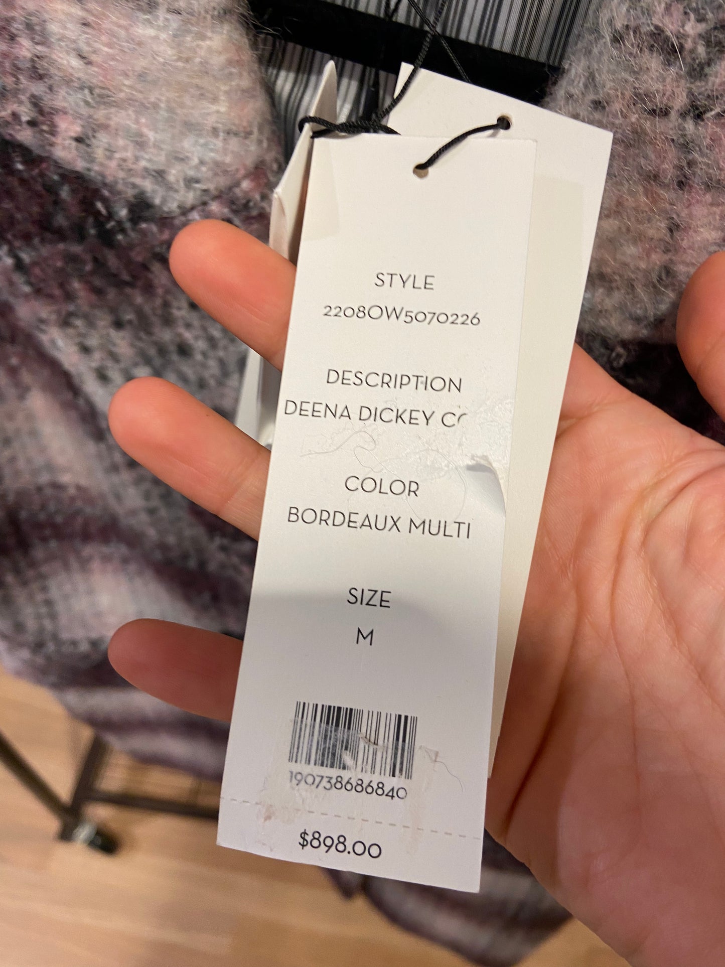 Veronica Beard Deena Dickey Plaid Coat size M